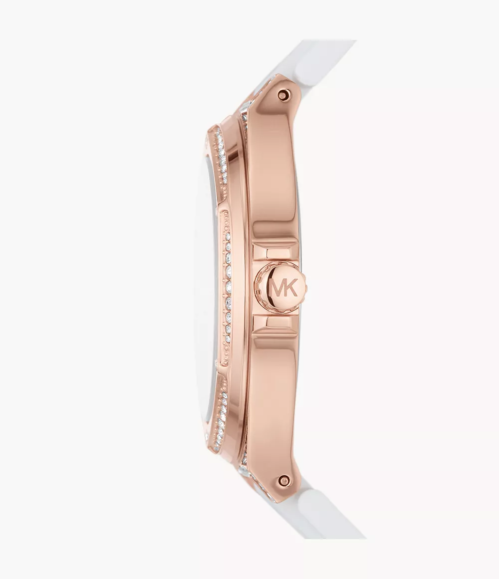 Michael Kors Ladies Watch Lennox 43mm White Rose Gold - Image 2