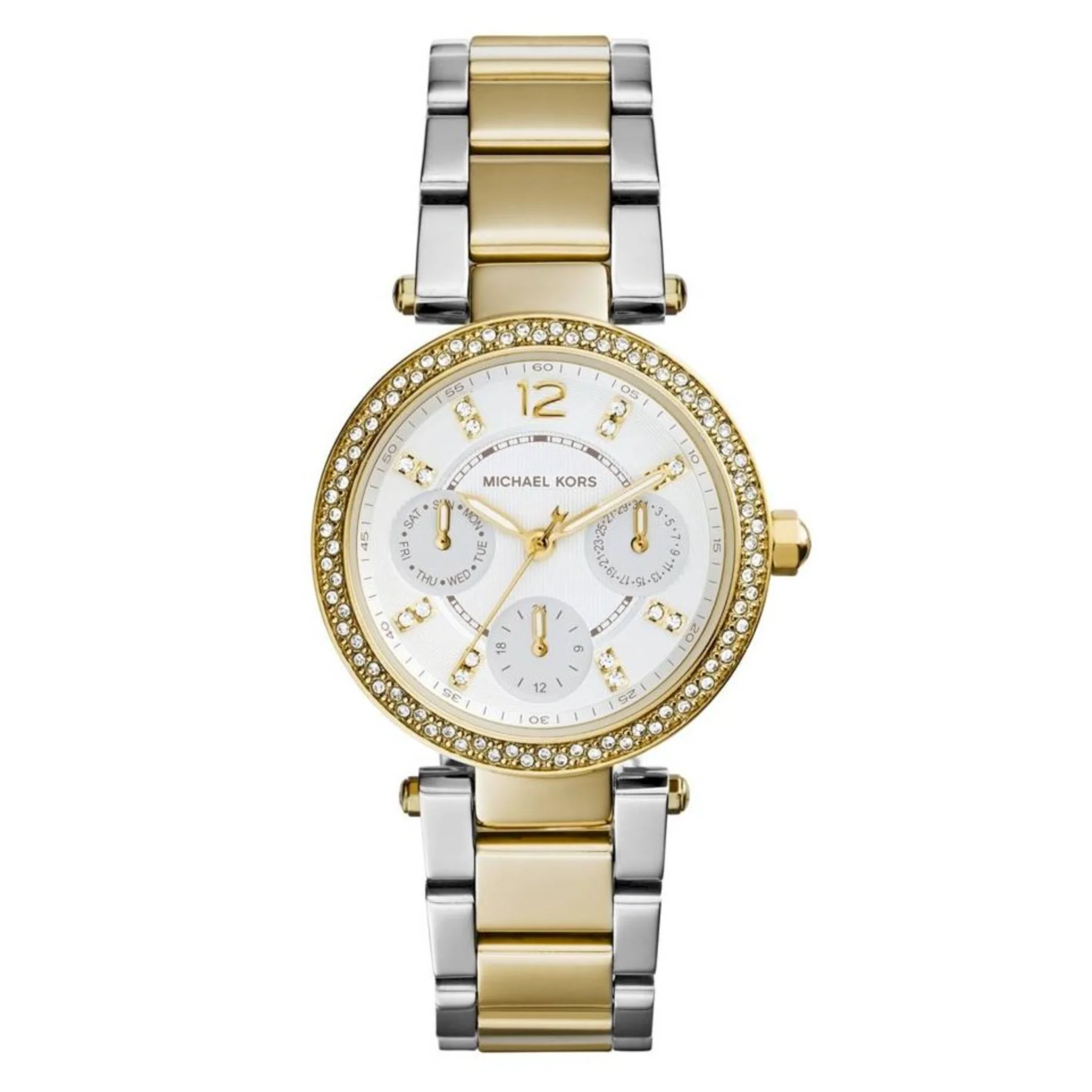 Michael Kors Ladies Watch Mini Parker Chronograph 33mm Two-Tone
