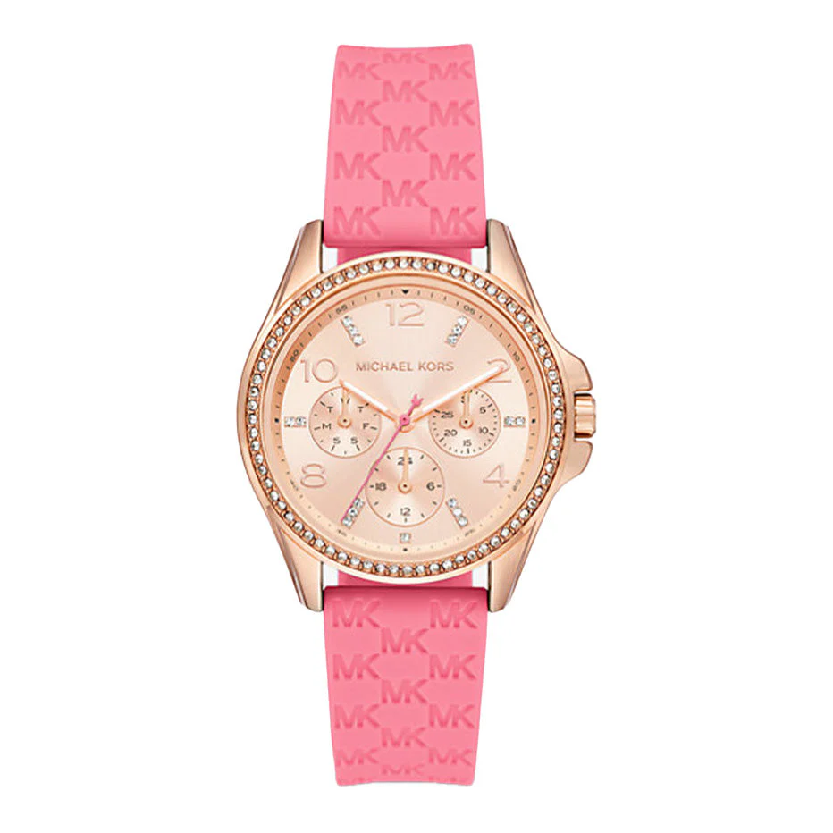 Michael Kors Ladies Watch Mini Pilot 36mm Pink Rose Gold