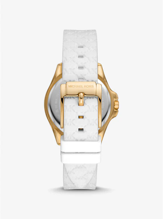 Michael Kors Ladies Watch Mini Pilot 36mm White Gold - Image 3