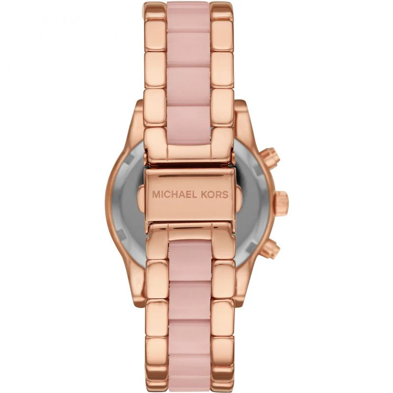 Michael Kors Ladies Watch Ritz Chronograph 37mm Rose Gold - Image 4