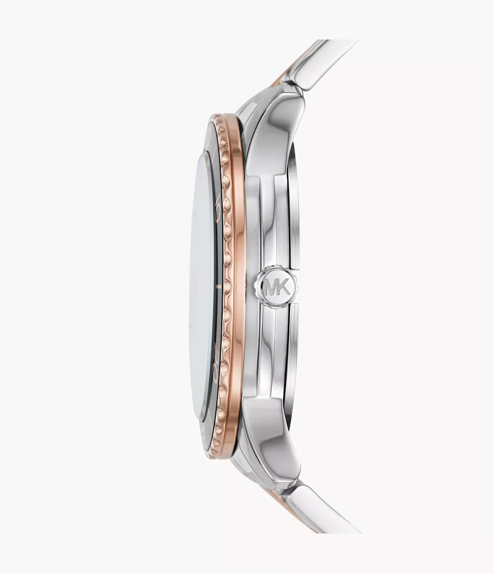 Michael Kors Ladies Watch Runway 40mm Black Rose Gold - Image 4