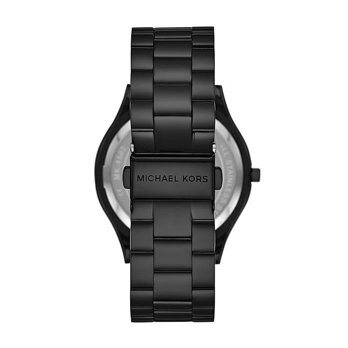 Michael Kors Ladies Watch Slim Runway 42mm Black - Image 3