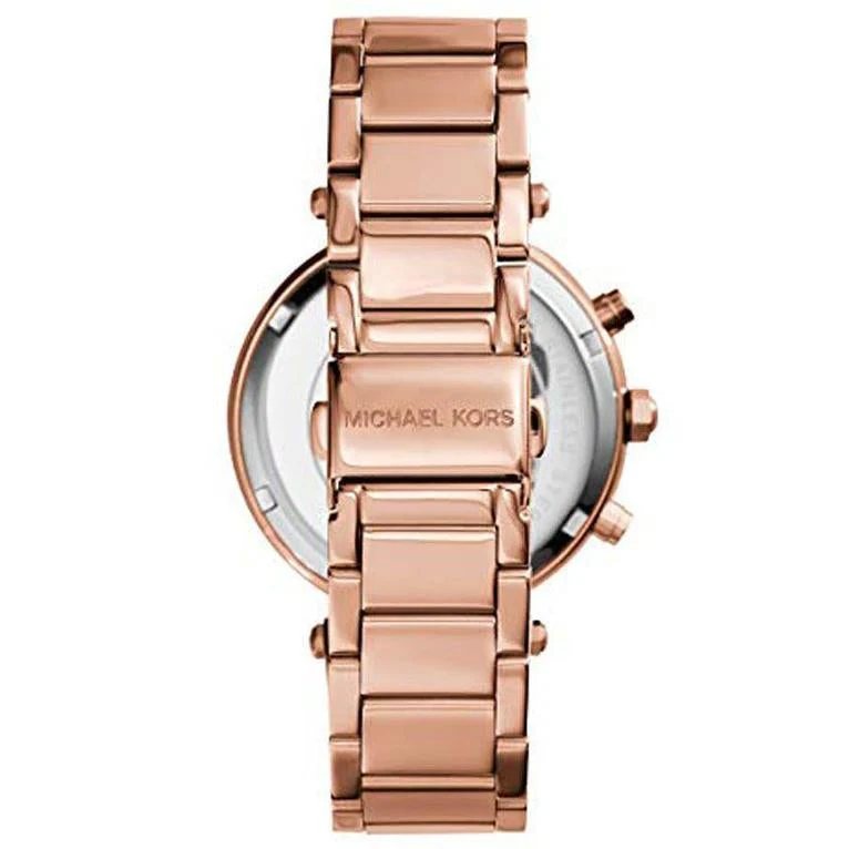 Michael Kors Ladies Parker Rose Gold Chronograph Watch - Image 2