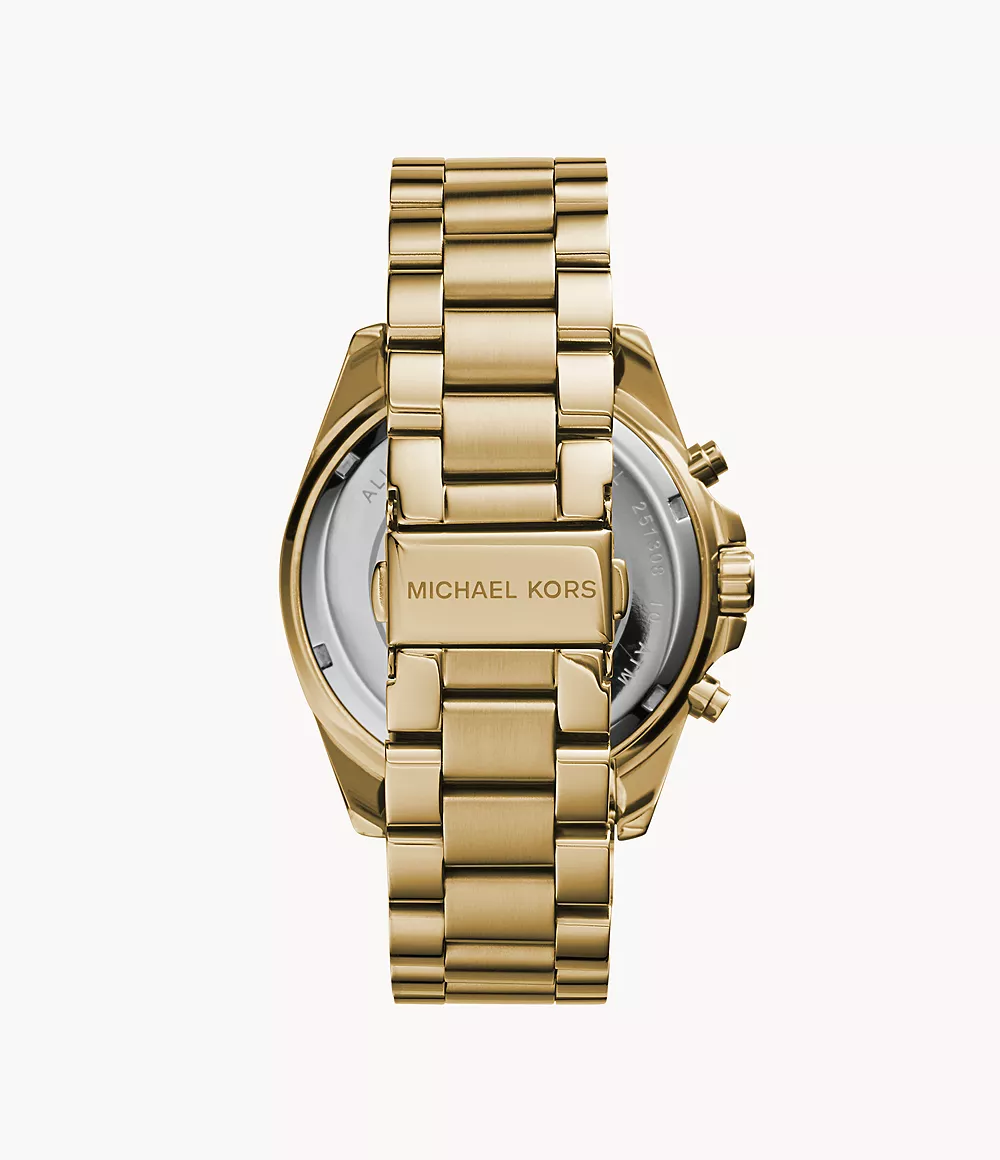 Michael Kors Watch Bradshaw Chronograph 42mm Gold - Image 2