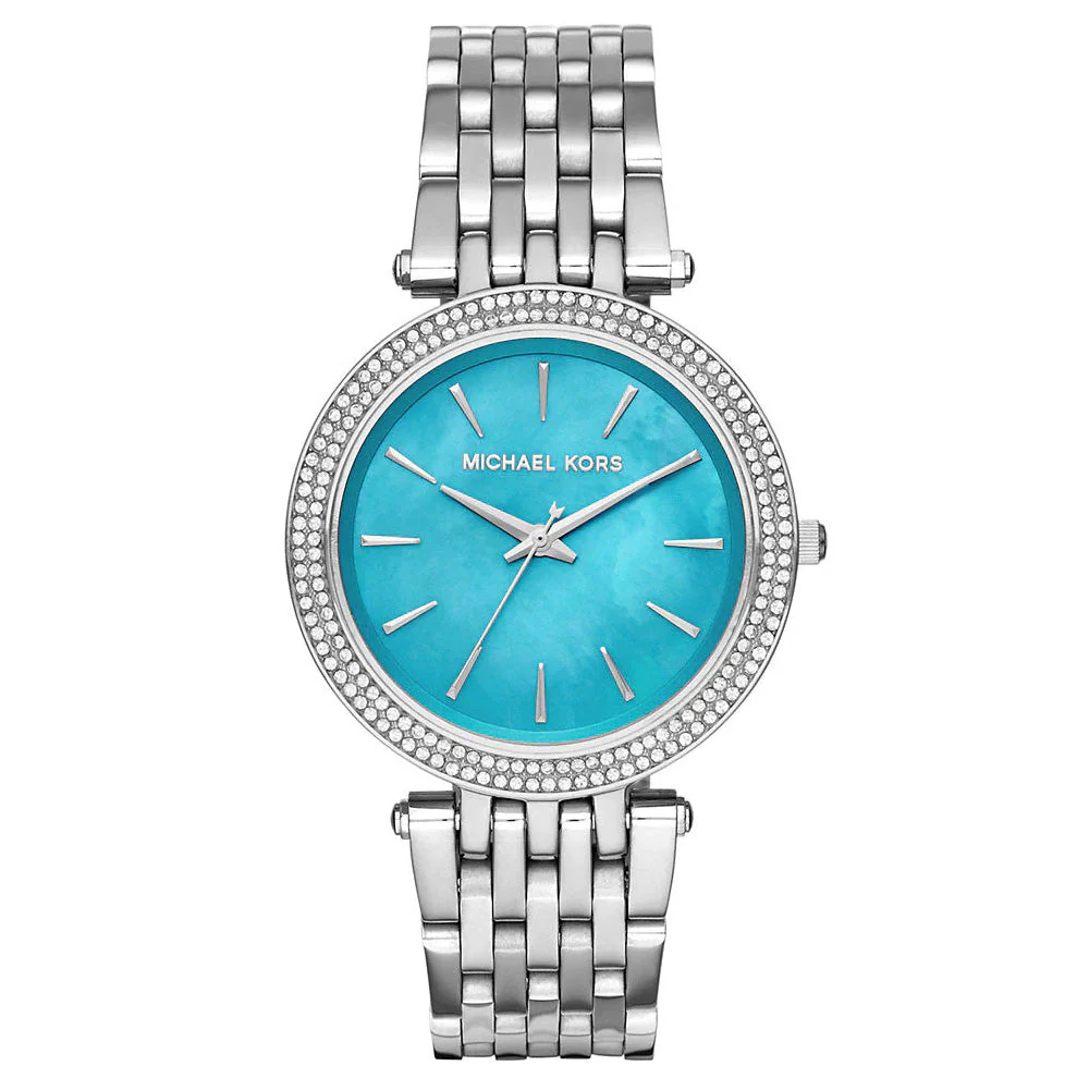 Michael Kors Watch Ladies Darci 39mm Blue Mother of Pearl