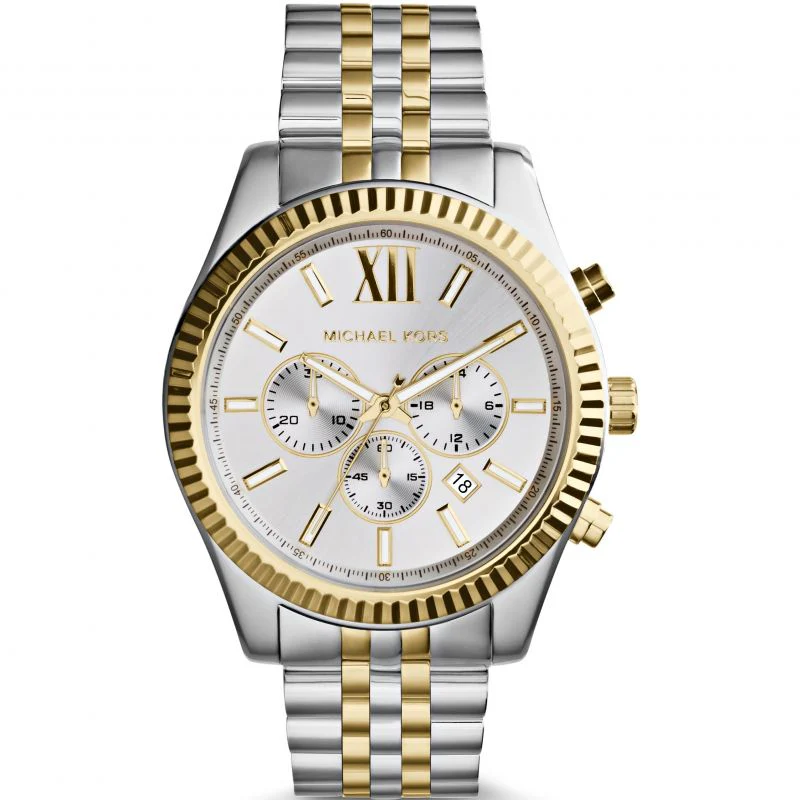 Michael Kors Men's Lexington Chronograph Two Tone Watch