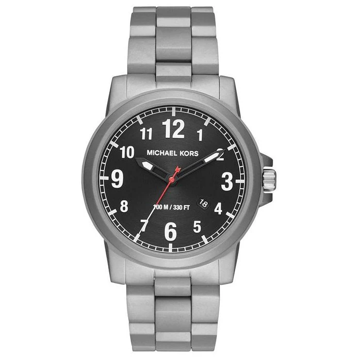Michael Kors Men's Watch Paxton 43mm Black Steel