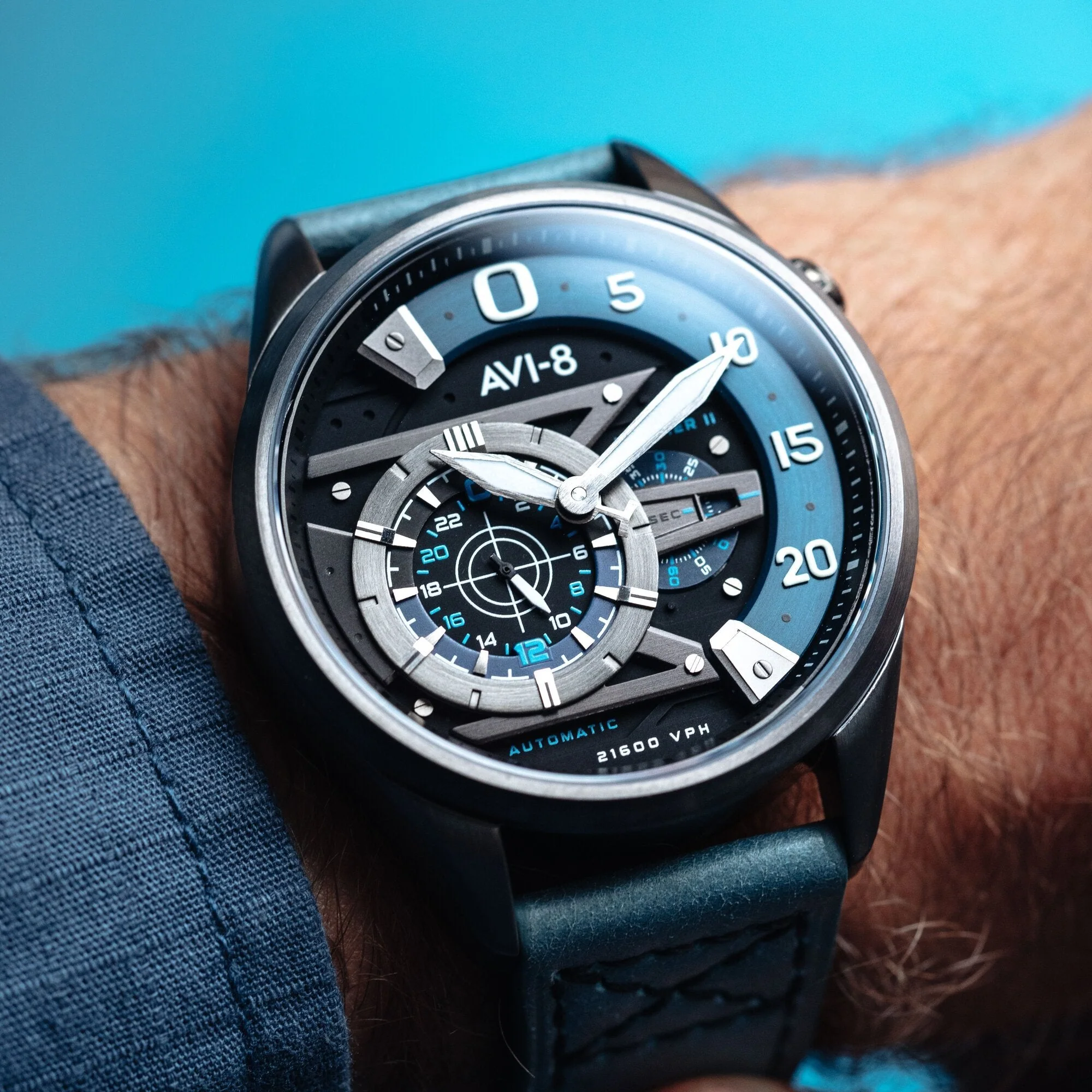 AVI-8 Midnight Navy Hawker Harrier II Chronograph Watch - Image 4