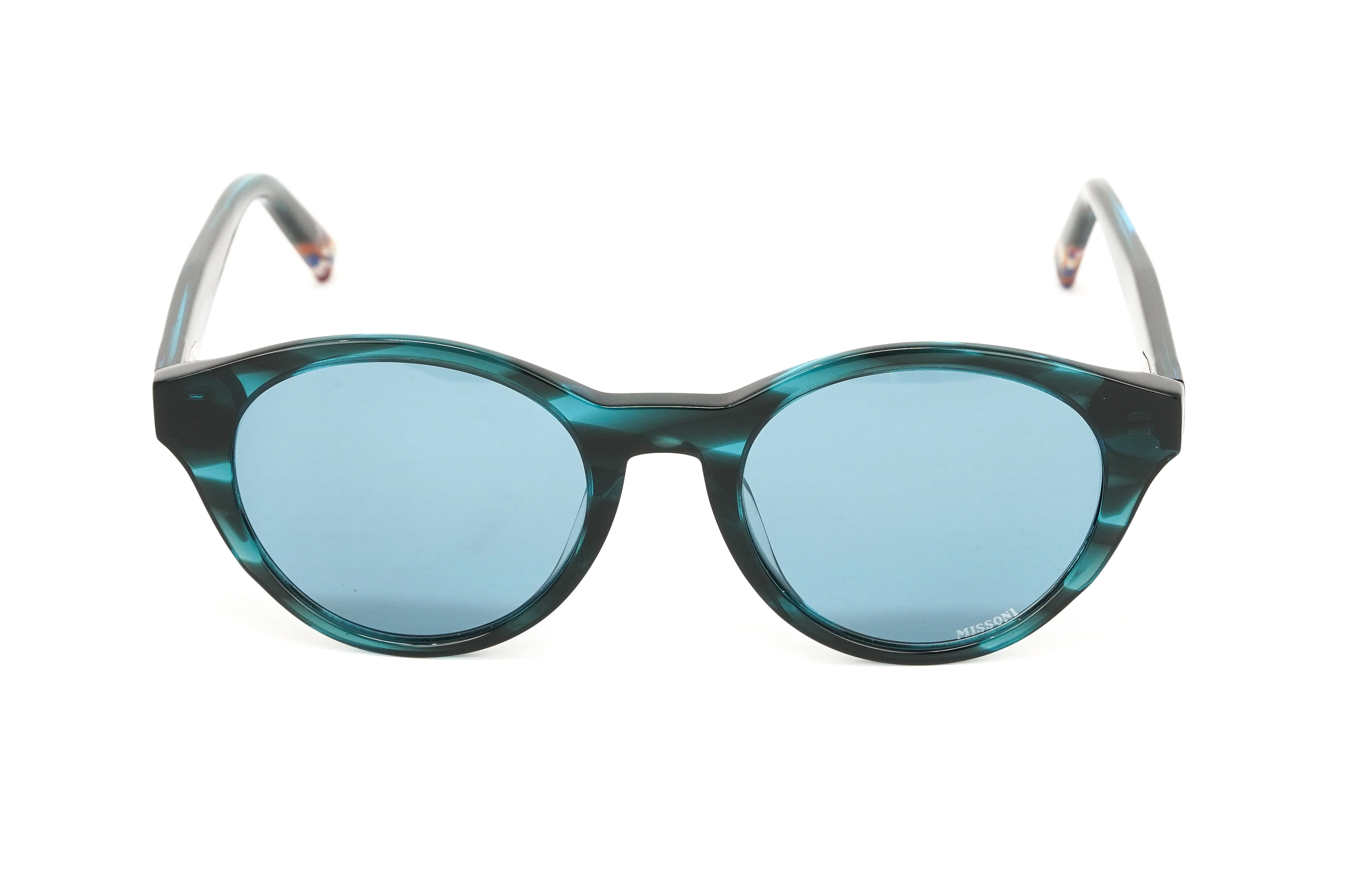 Missoni Women's Sunglasses Round Green Horn - Image 2