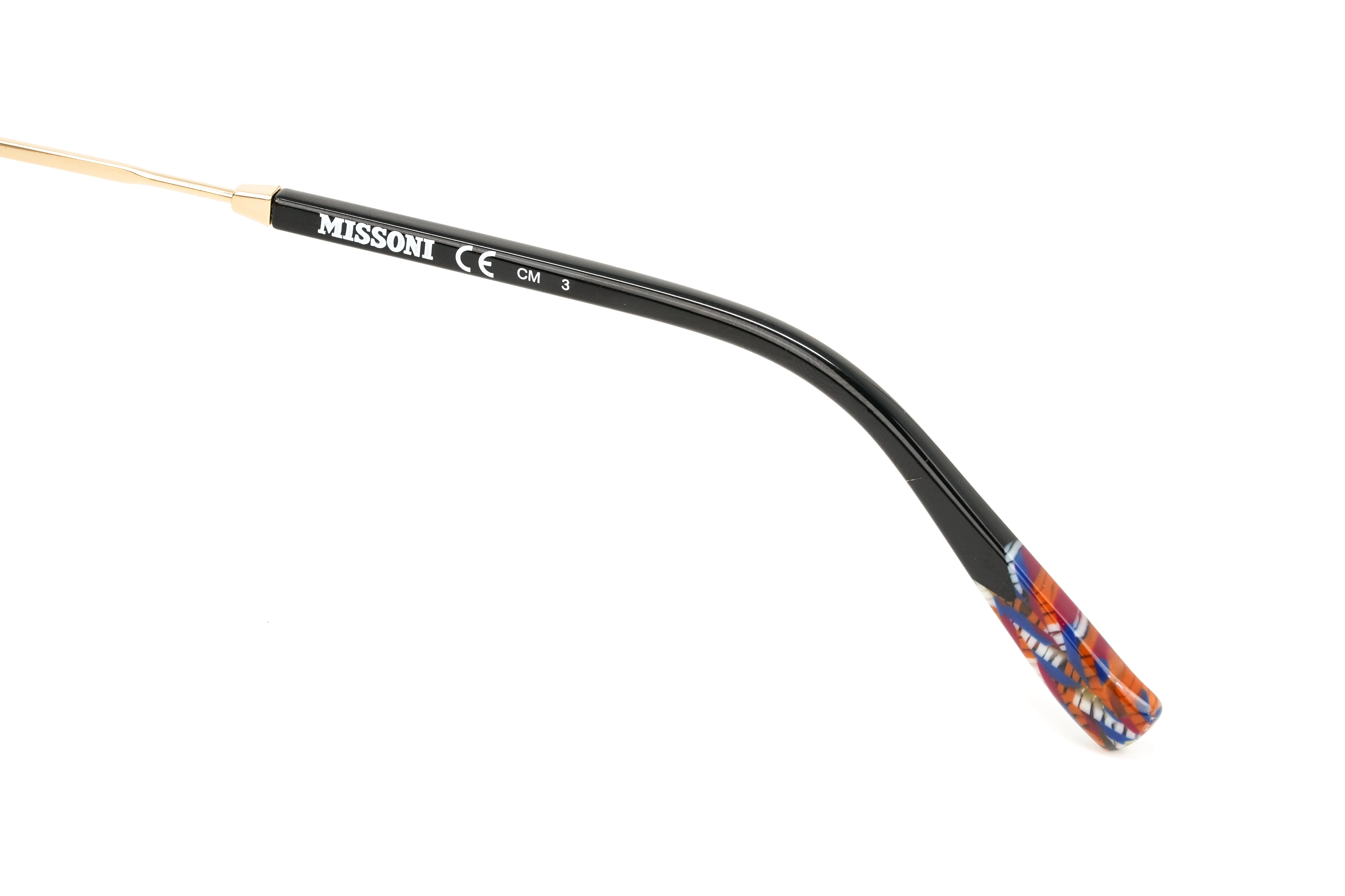 Missoni Women's Sunglasses Round Pilot Black/Gold - Image 3