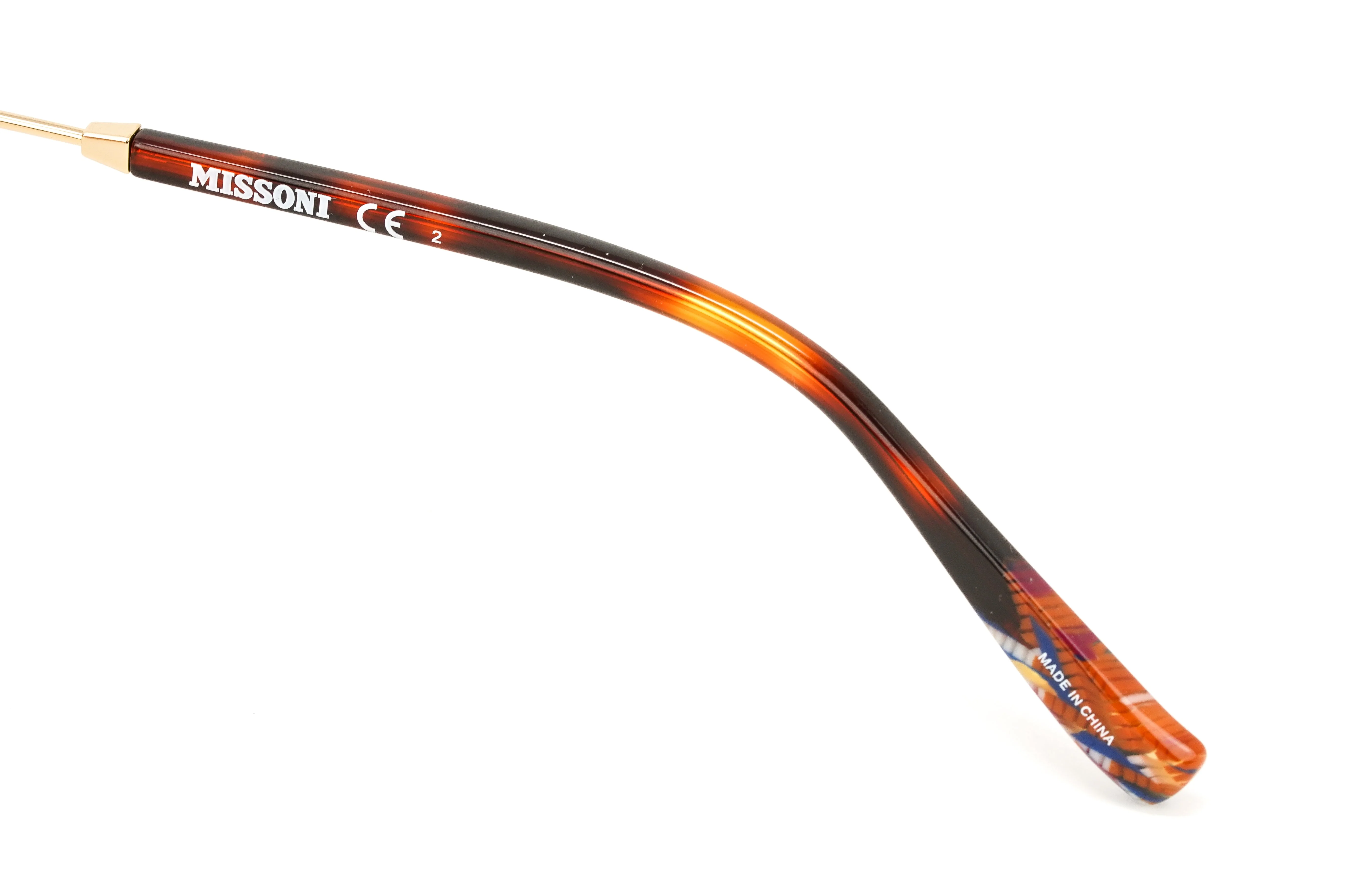 Missoni Women's Sunglasses Round Pilot Palladium Gold - Image 3
