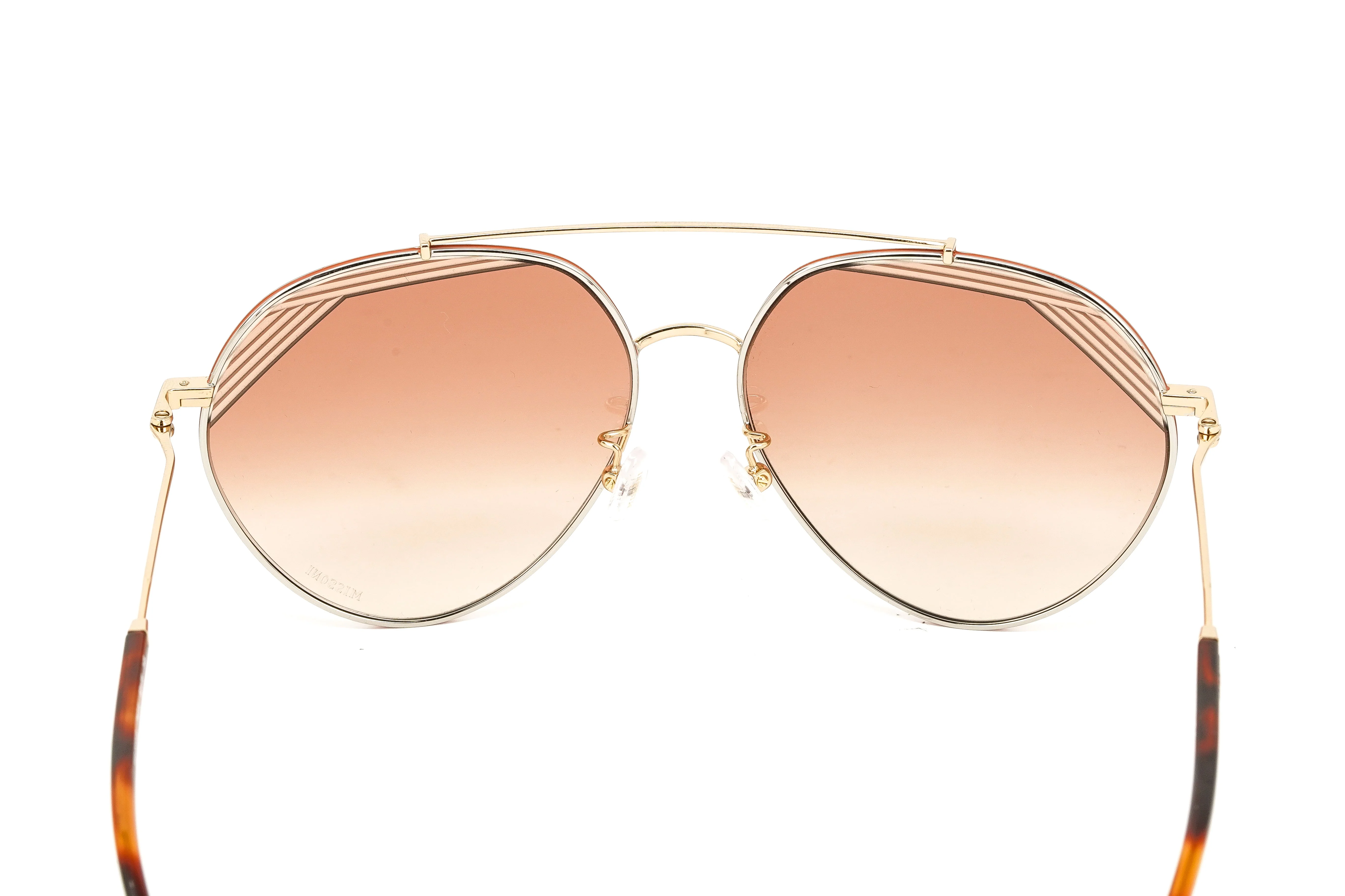 Missoni Women's Sunglasses Round Pilot Palladium Gold - Image 6