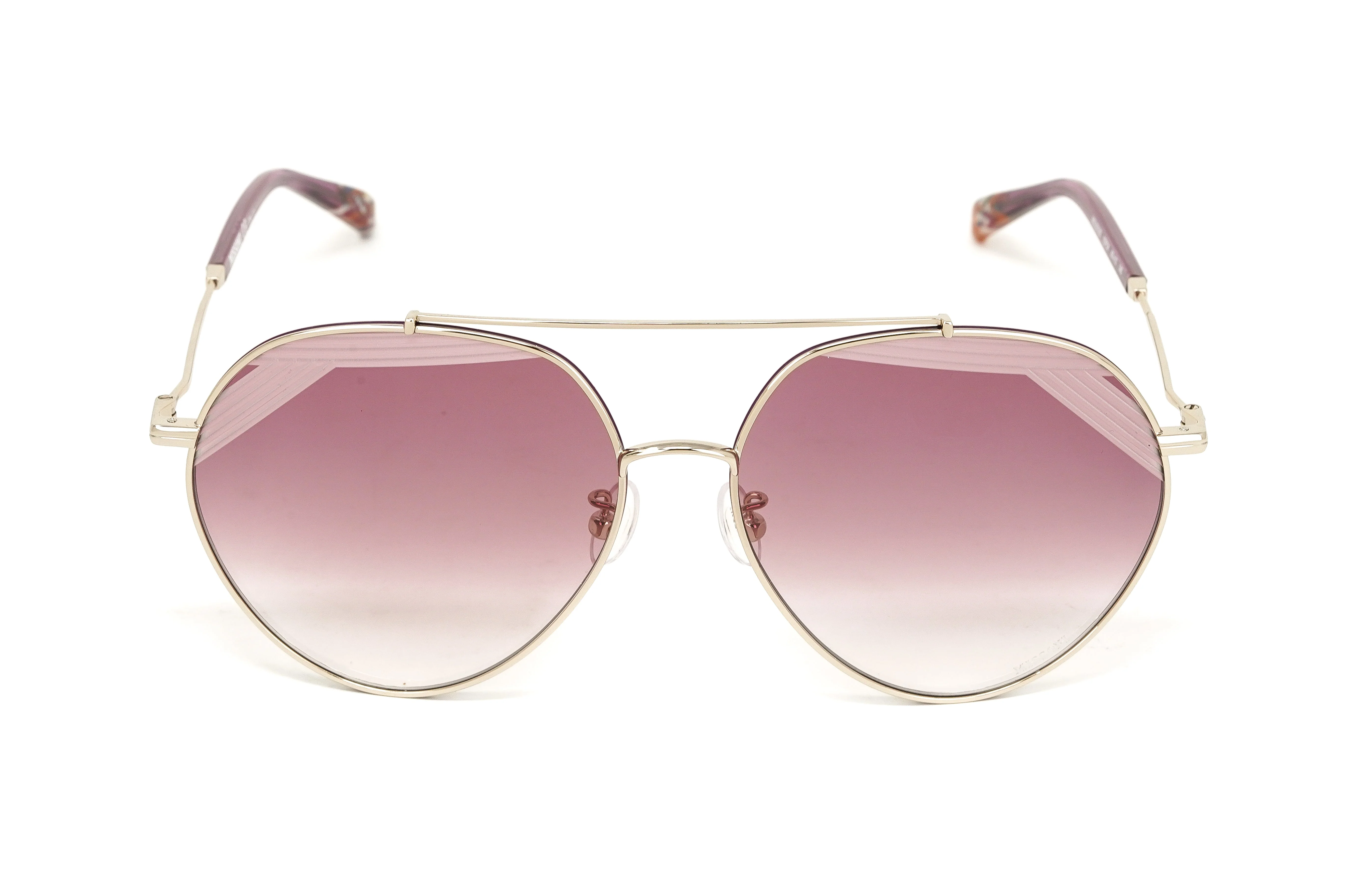 Missoni Women's Sunglasses Round Pilot Silver/Pink - Image 2