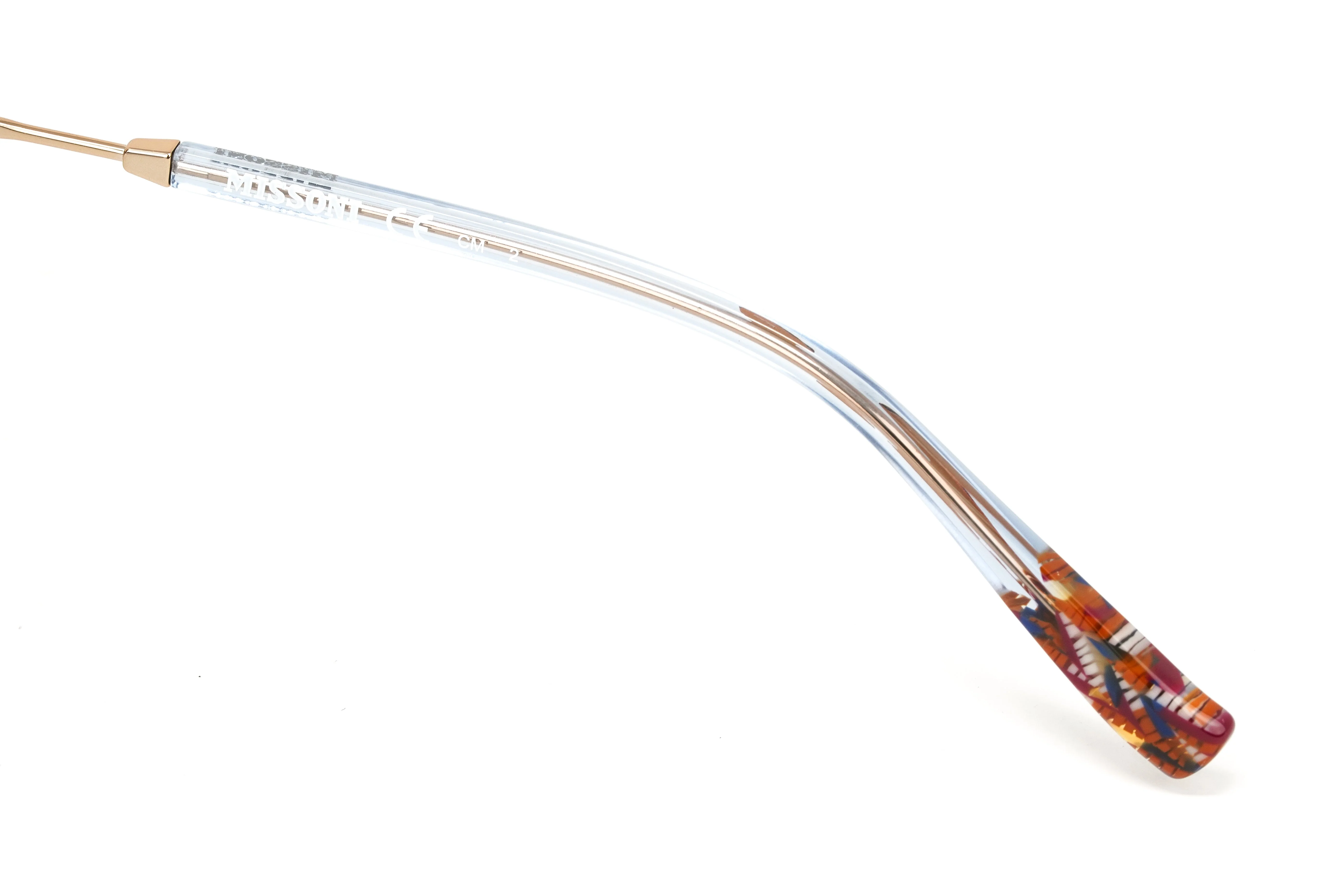 Missoni Women's Sunglasses Round Pilot Gold/Blue - Image 3