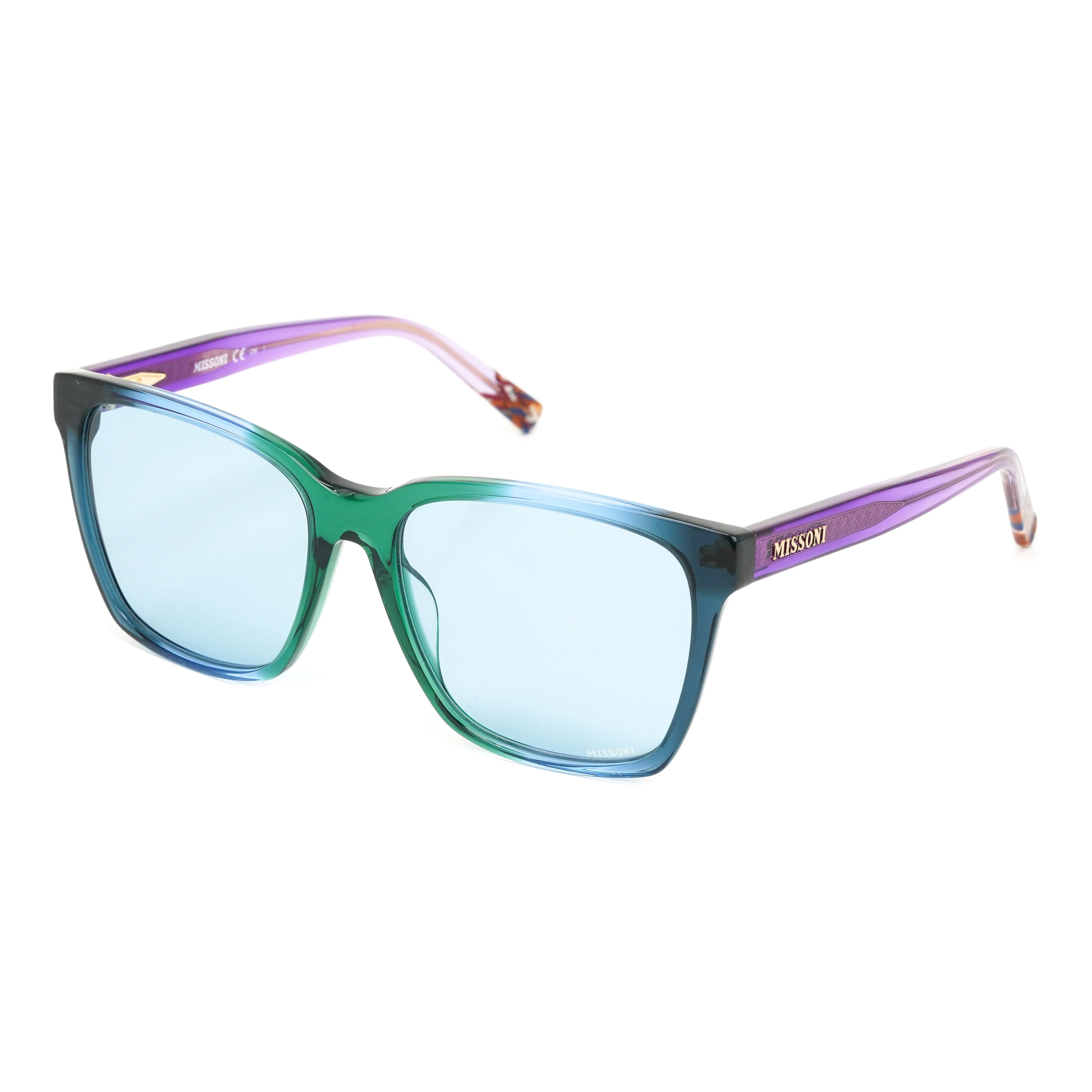 Missoni Women's Sunglasses Square Green Azure