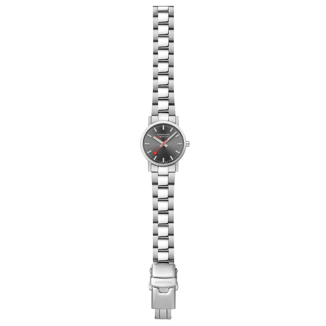 Mondaine Classic 30mm Ladies' Grey Watch - Image 6