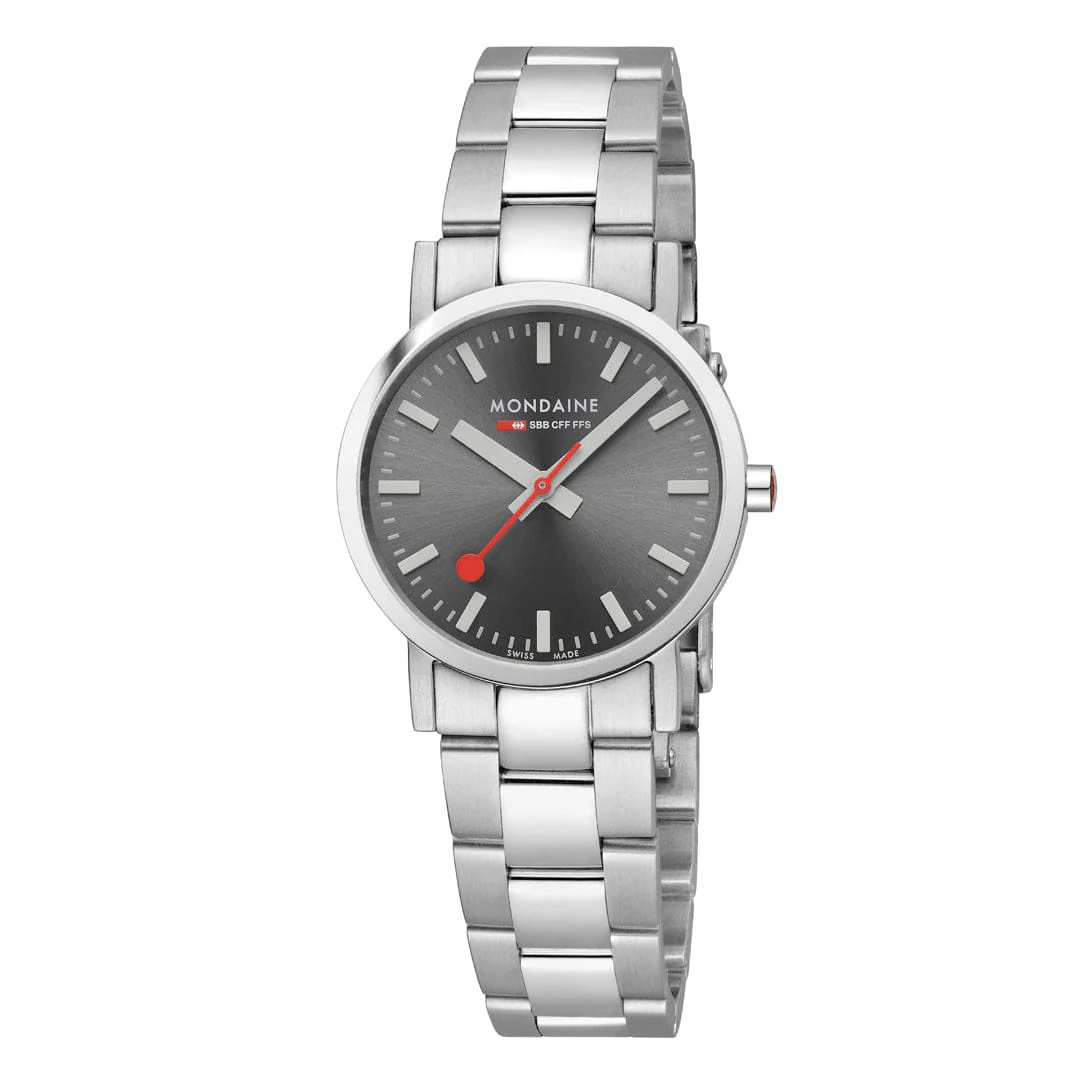 Mondaine Classic 30mm Ladies' Grey Watch - Image 8
