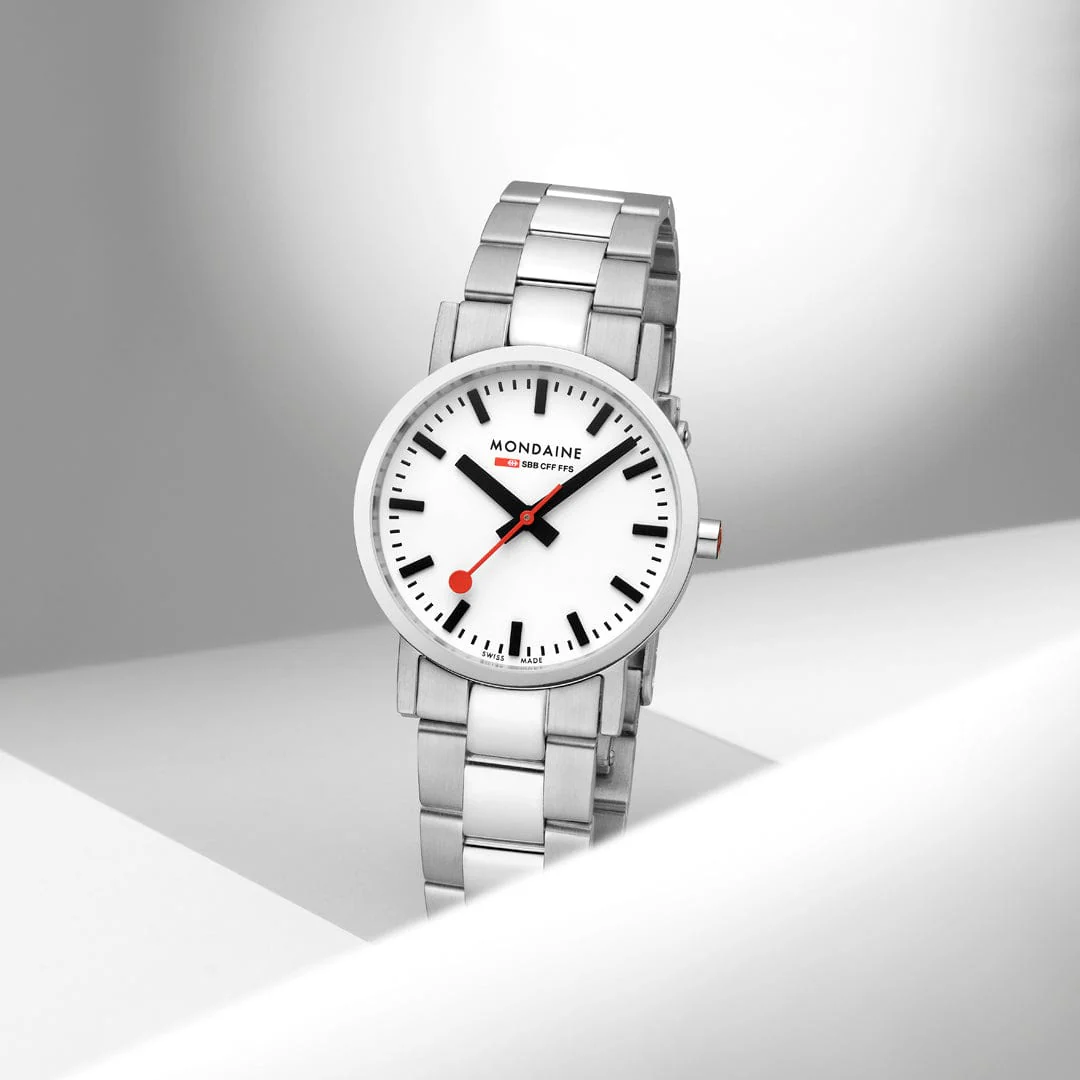 Mondaine Classic 30mm Ladies' White Watch - Image 5