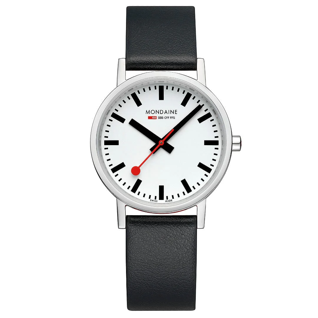Mondaine Classic 36mm Ladies' White Watch - Image 5
