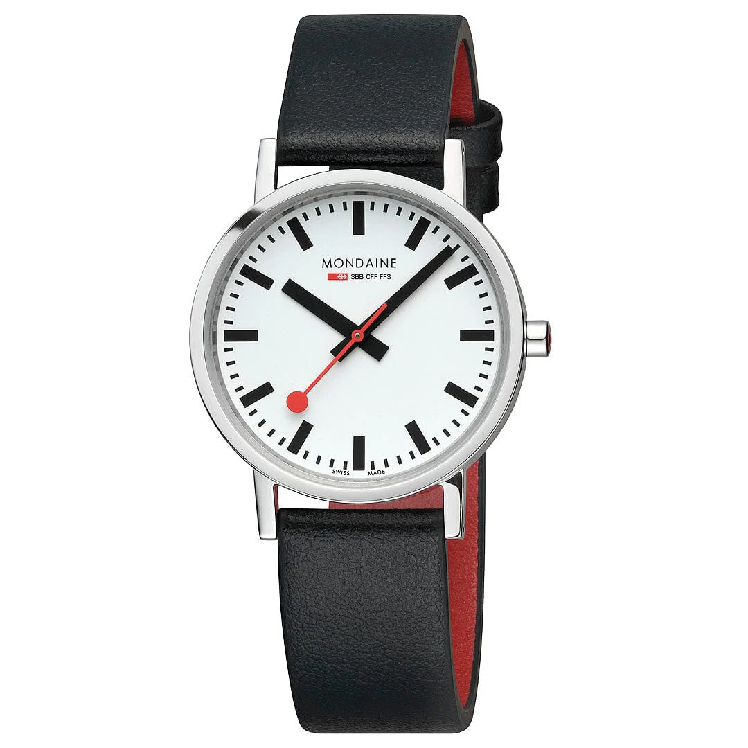 Mondaine Classic 36mm Ladies' White Watch - Image 9