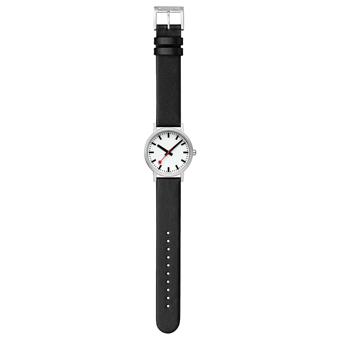 Mondaine Classic 40mm White Watch - Image 5