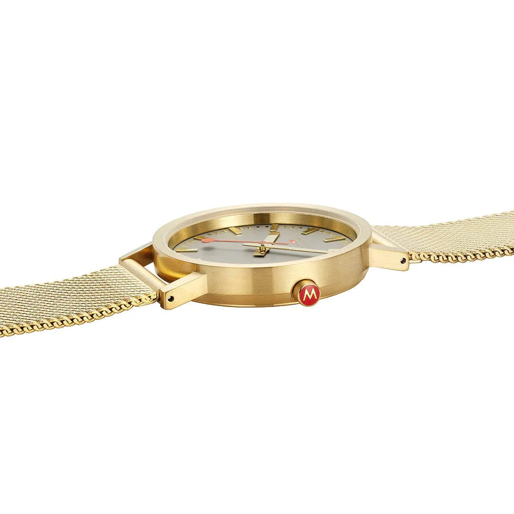 Mondaine Classic Unisex Gold Watch - Image 4