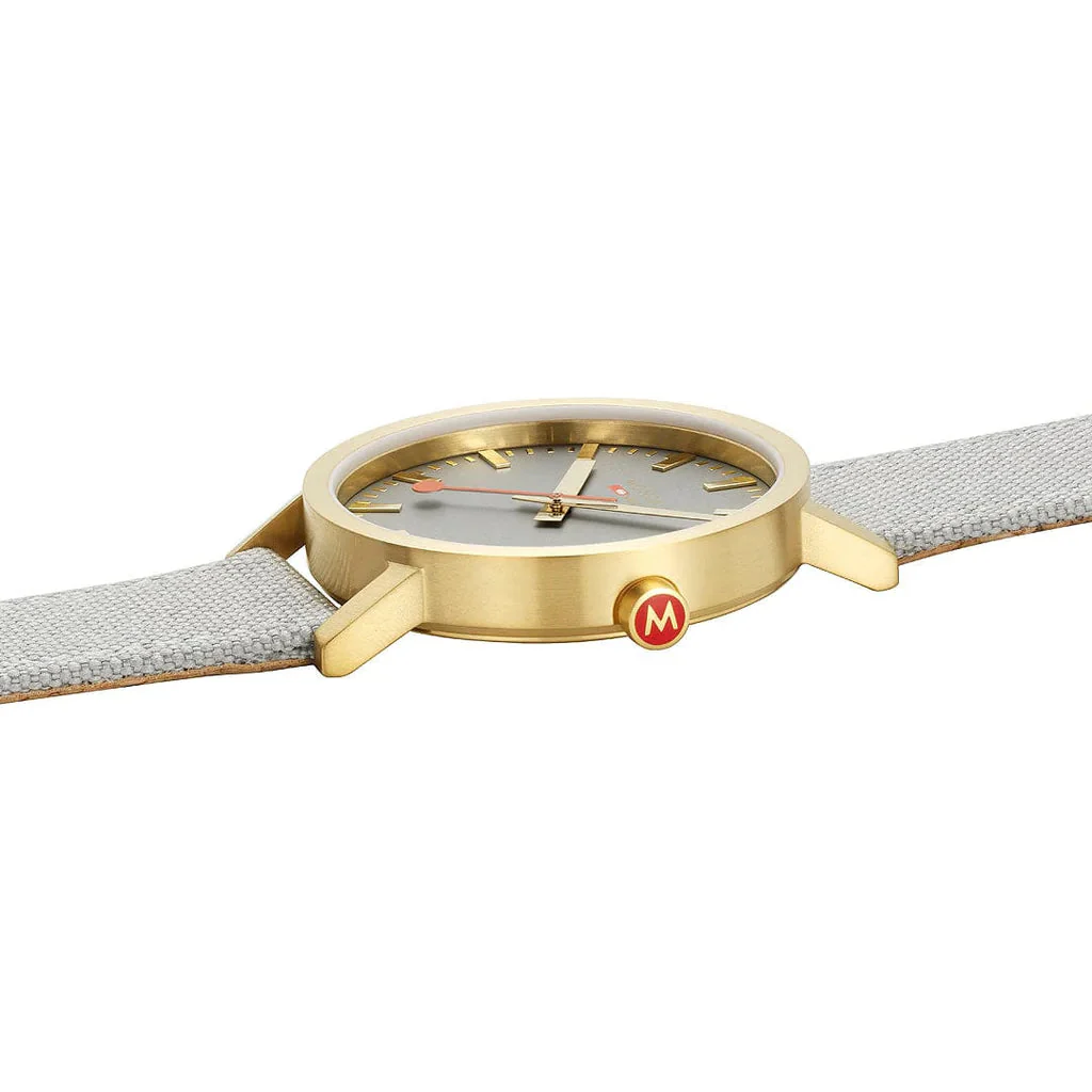 Mondaine Classic Unisex Grey Watch - Image 4