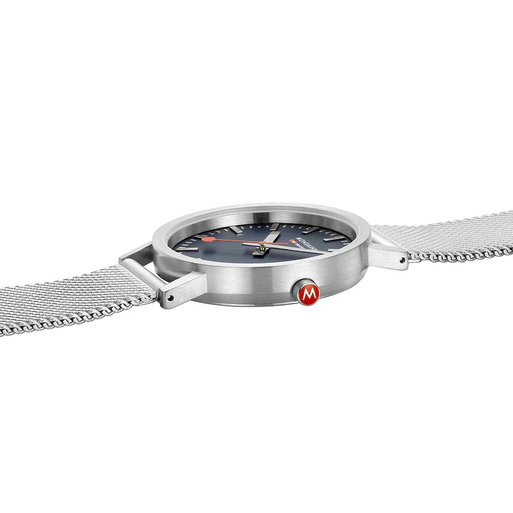 Mondaine Classic Unisex Silver Watch - Image 4