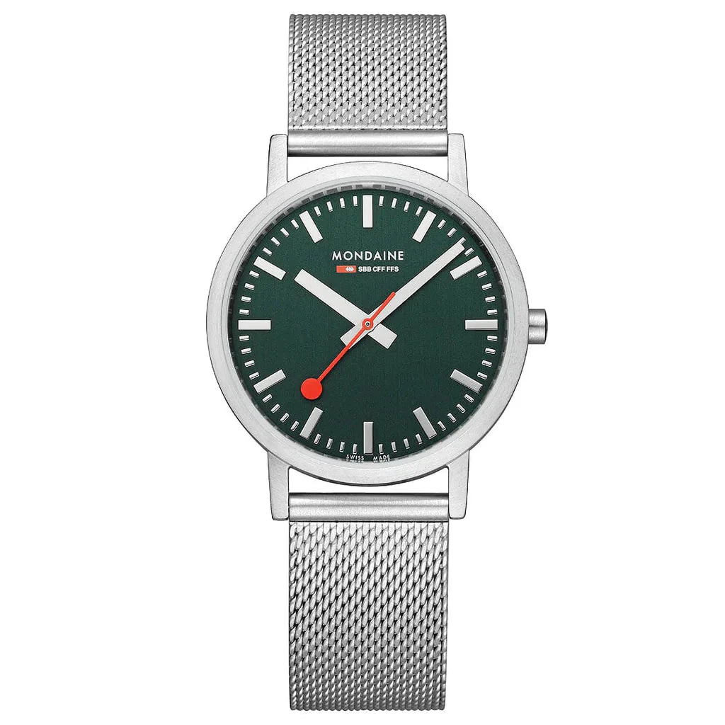 Mondaine Classic Unisex Silver Watch - Image 2