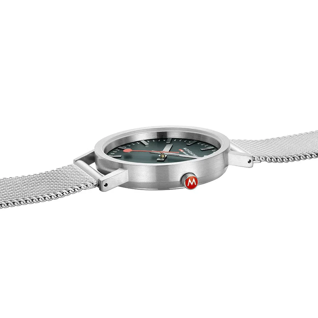 Mondaine Classic Unisex Silver Watch - Image 4