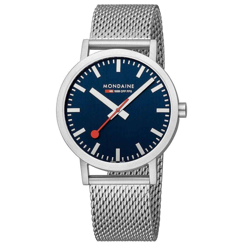 Mondaine Classic Unisex Silver Watch