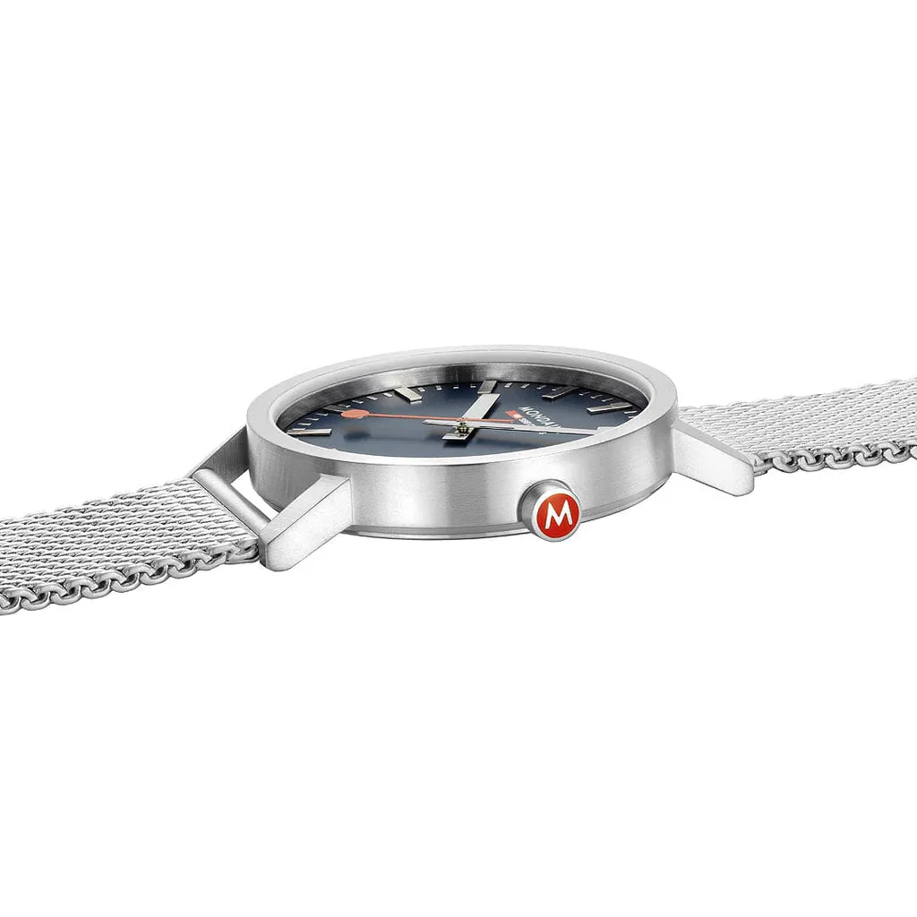 Mondaine Classic Unisex Silver Watch - Image 4