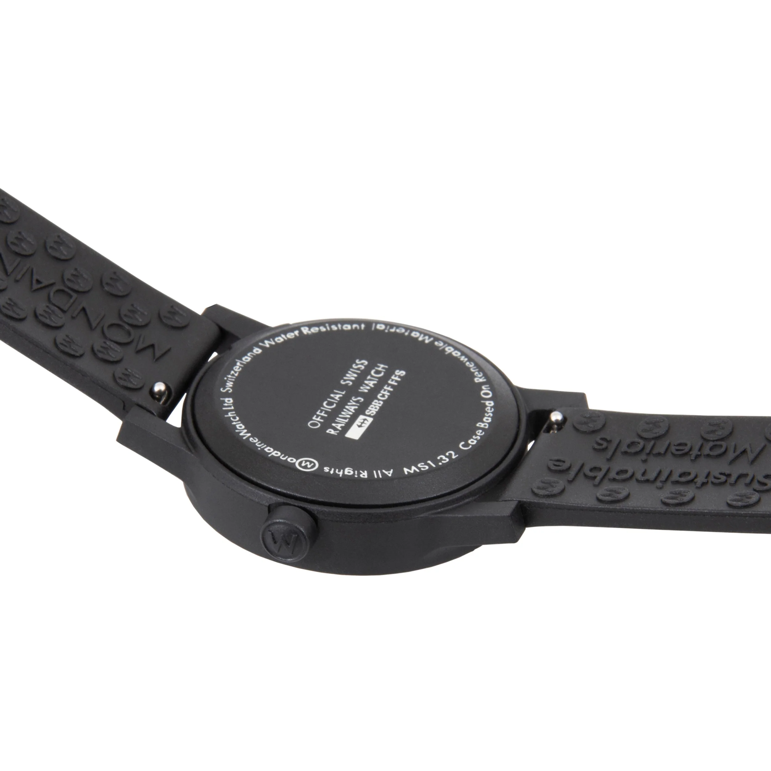 Mondaine Essence Unisex Black Watch - Image 3
