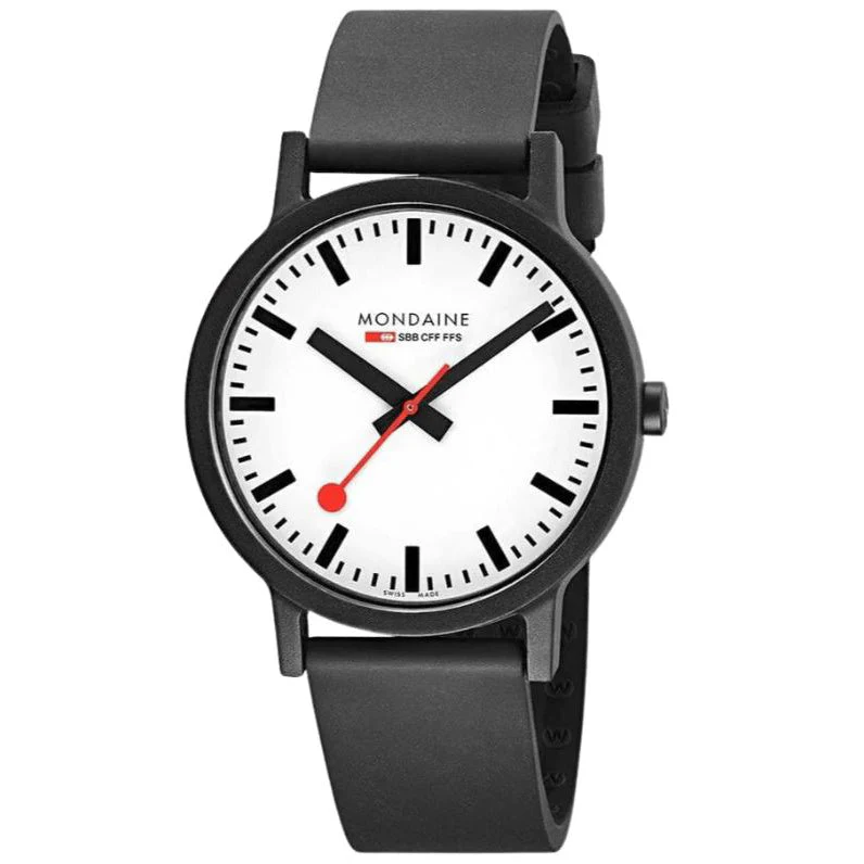Mondaine Essence Unisex White Watch