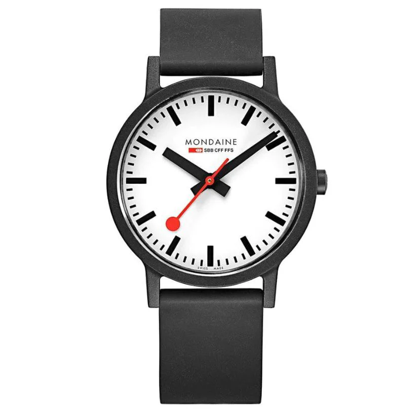 Mondaine Essence Unisex White Watch - Image 4
