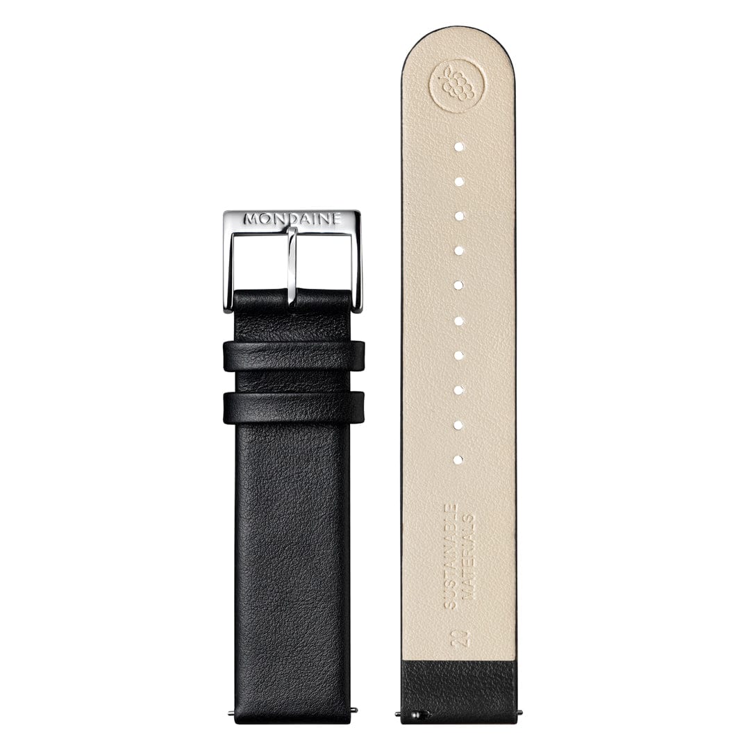 Mondaine evo2 Automatic 40mm Black Vegan Leather Watch - Image 7