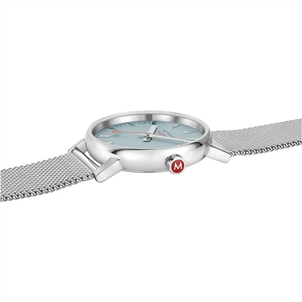 Mondaine Evo2 Ladies Blue Watch - Image 4