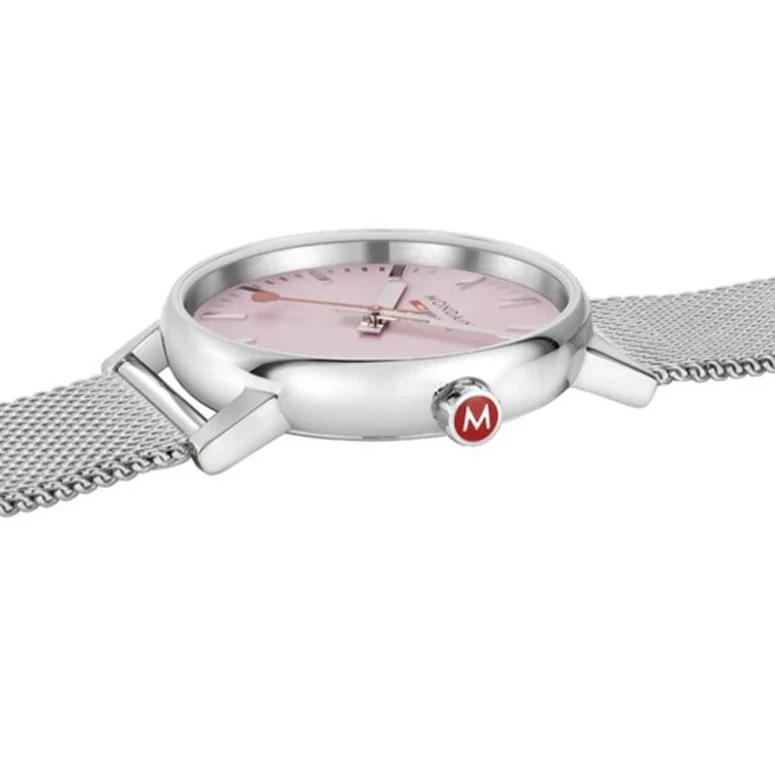 Mondaine Evo2 Ladies Pink Watch - Image 4