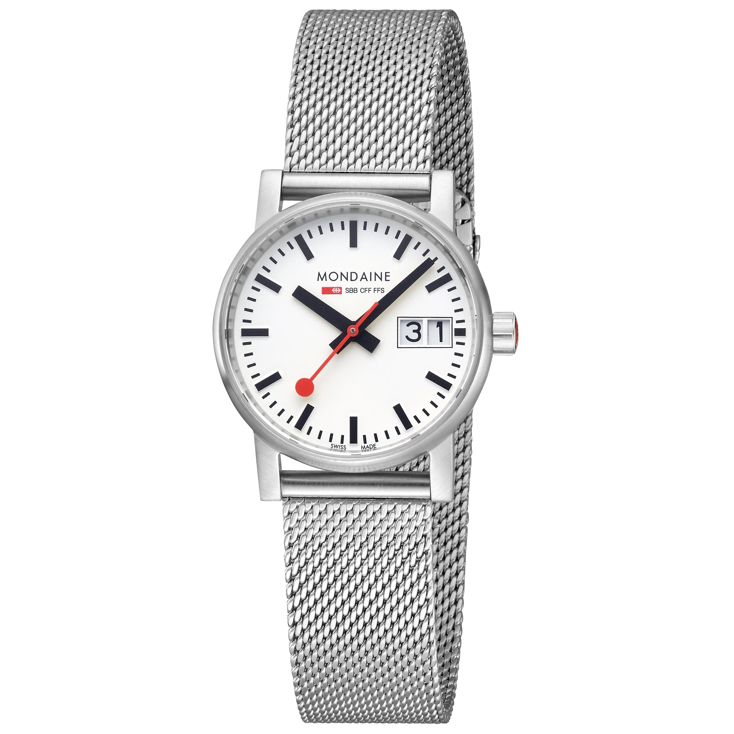 Mondaine Evo2 Unisex White Watch