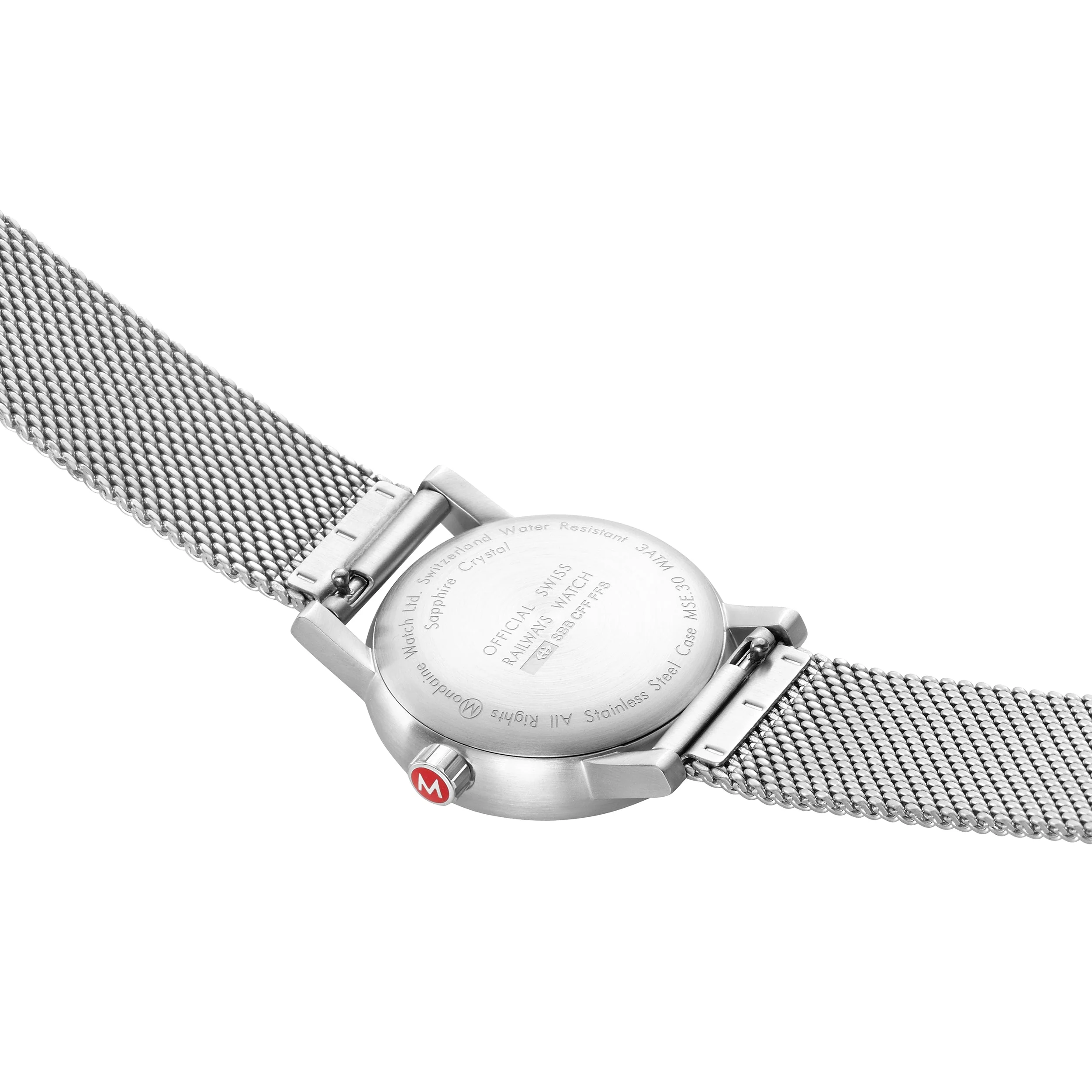 Mondaine Evo2 Unisex White Watch - Image 3