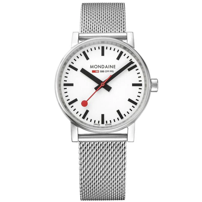 Mondaine Evo2 Unisex White Watch - Image 5