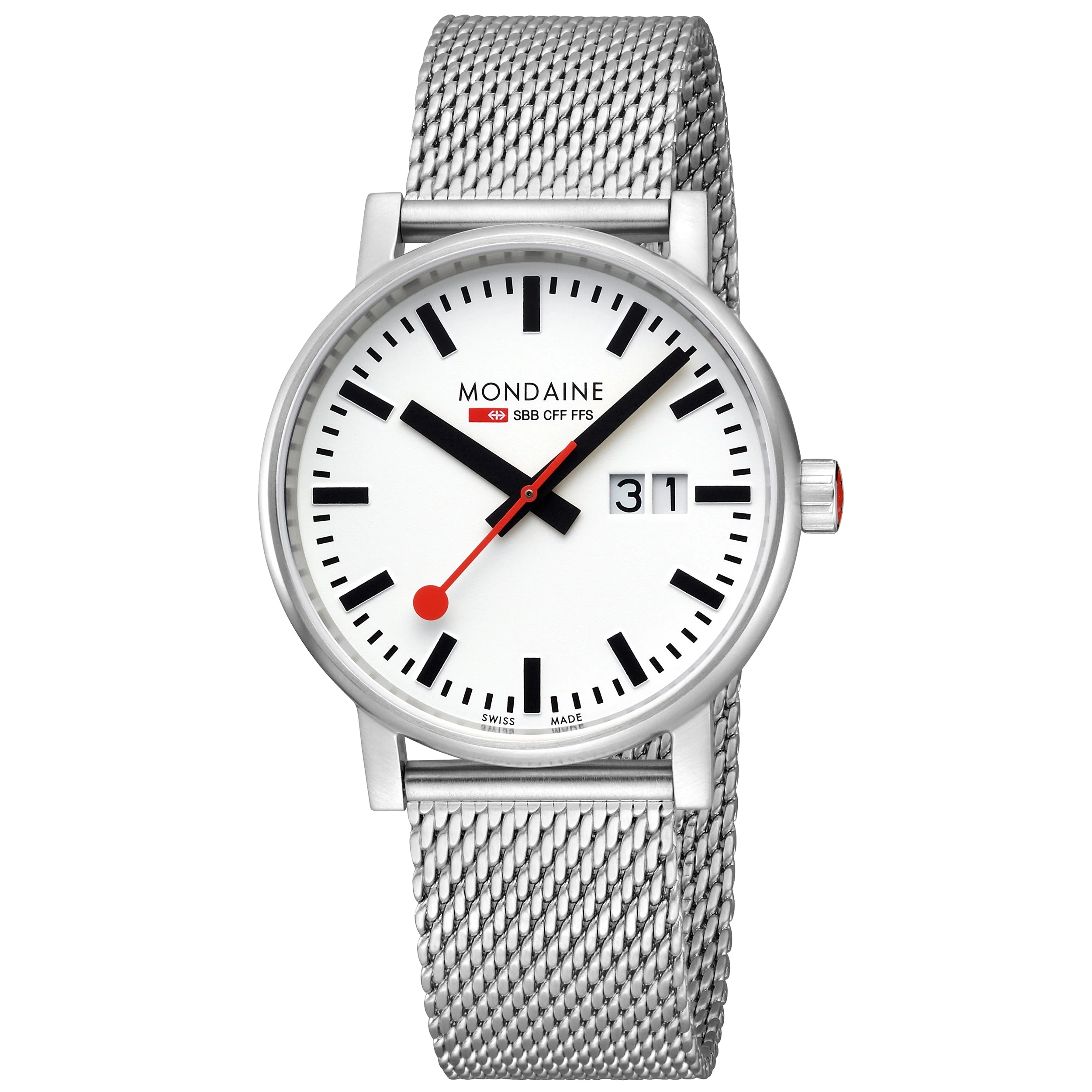 Mondaine Evo2 Unisex White Watch