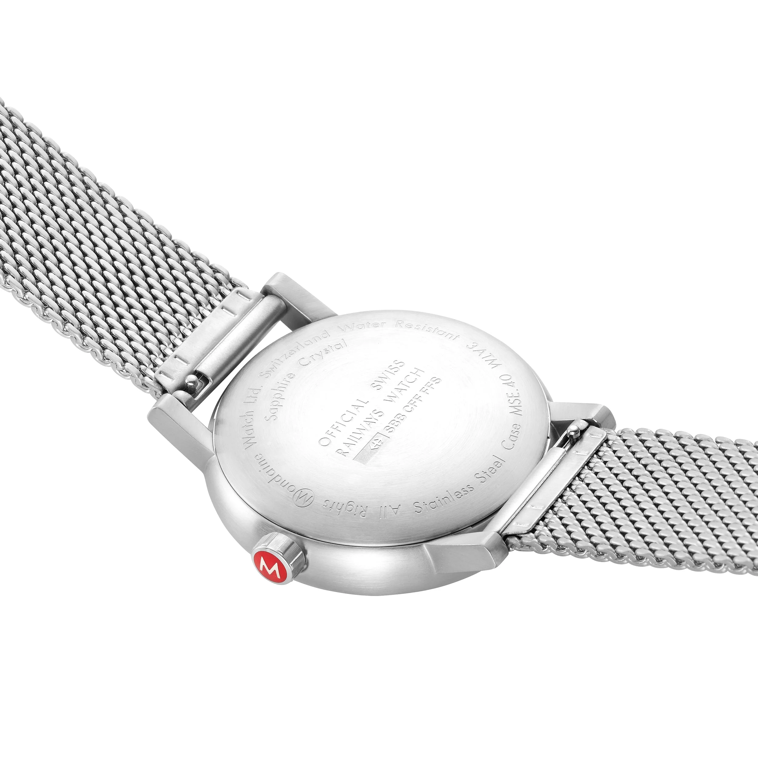 Mondaine Evo2 Unisex White Watch - Image 4