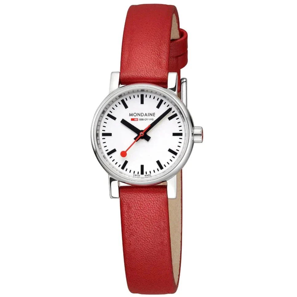 Mondaine EVO2 Red Vegan Grape Ladies Watch