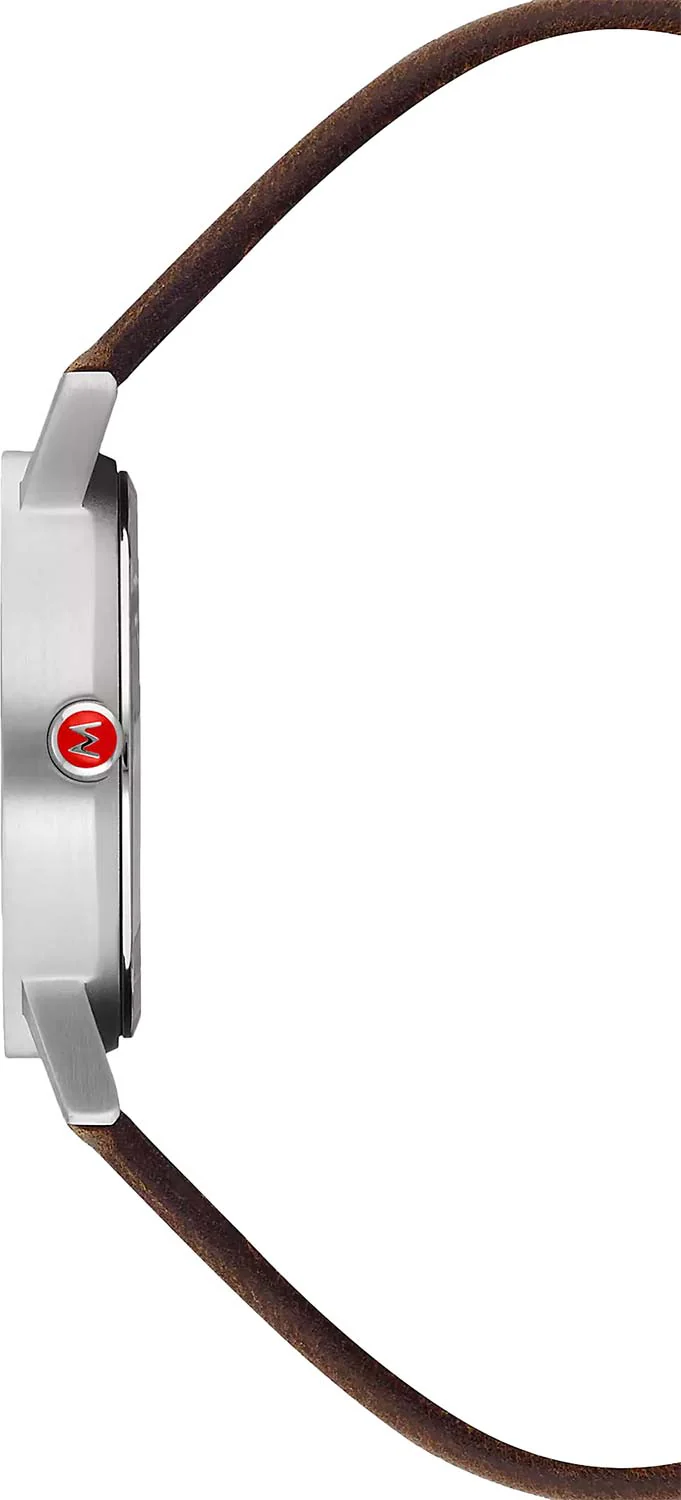 Mondaine Ladies Watch Classic White Brown - Image 3