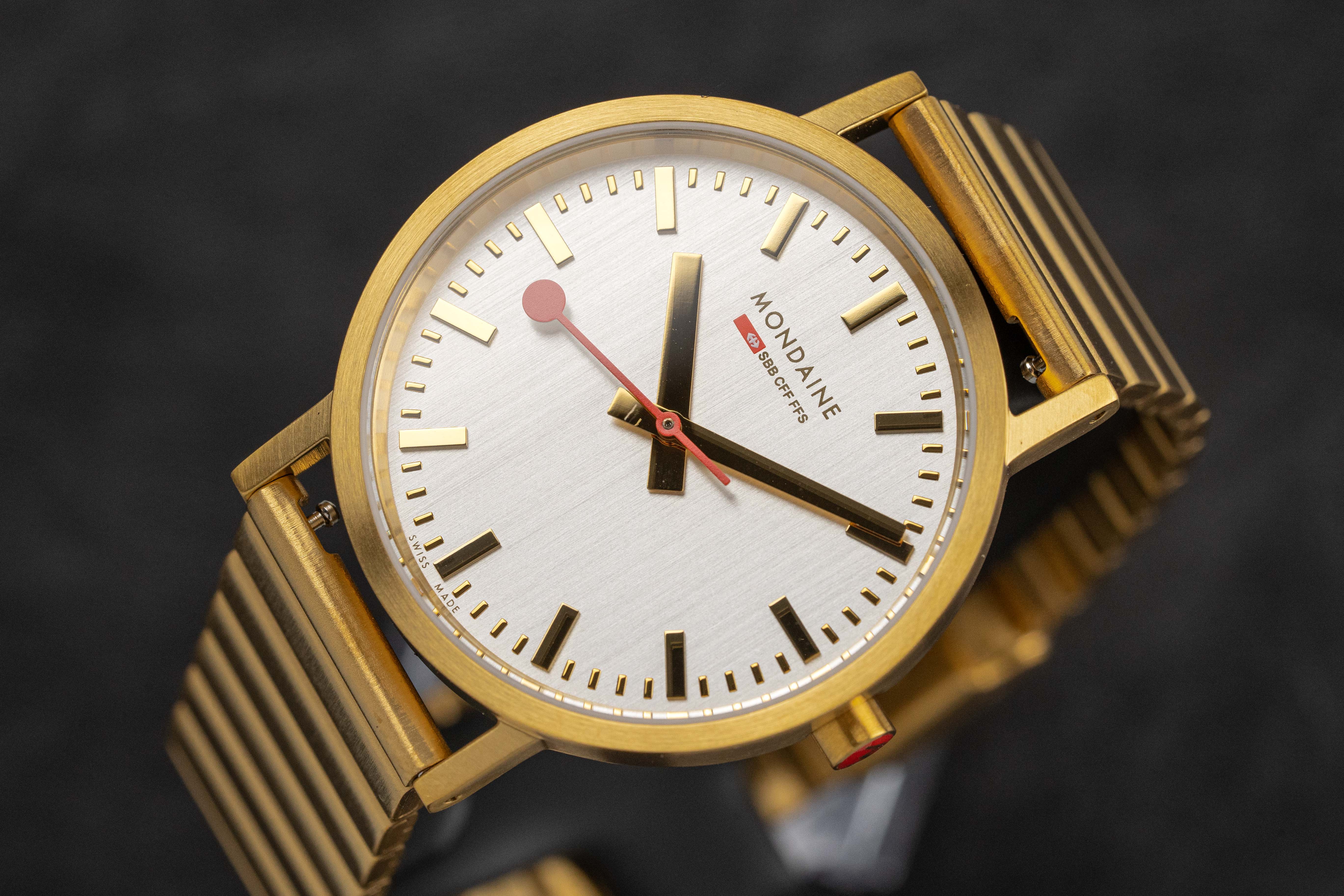 Mondaine Ladies Watch Classic White Gold - Image 7