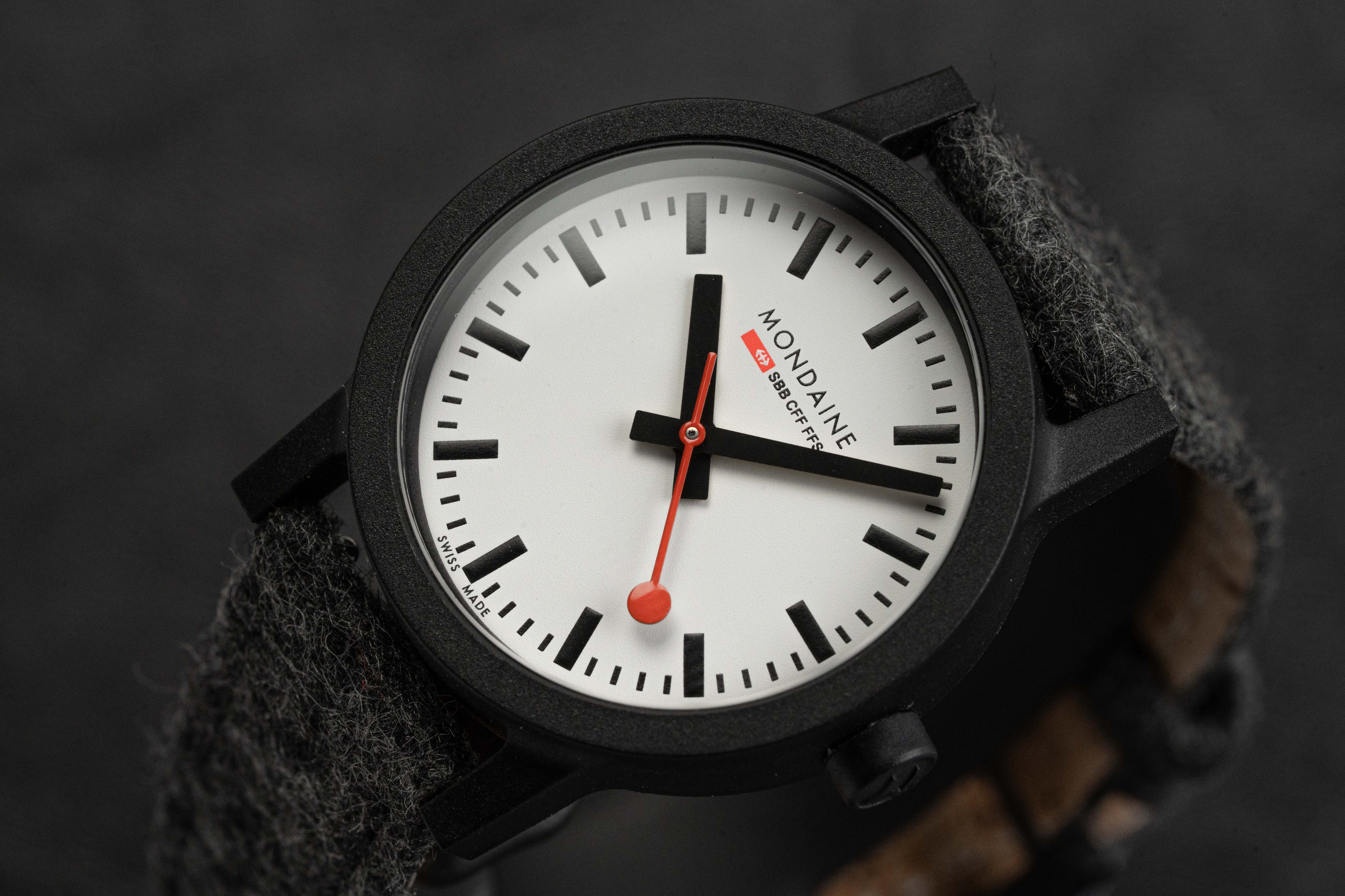 Mondaine Ladies Watch Essence Black Grey - Image 11