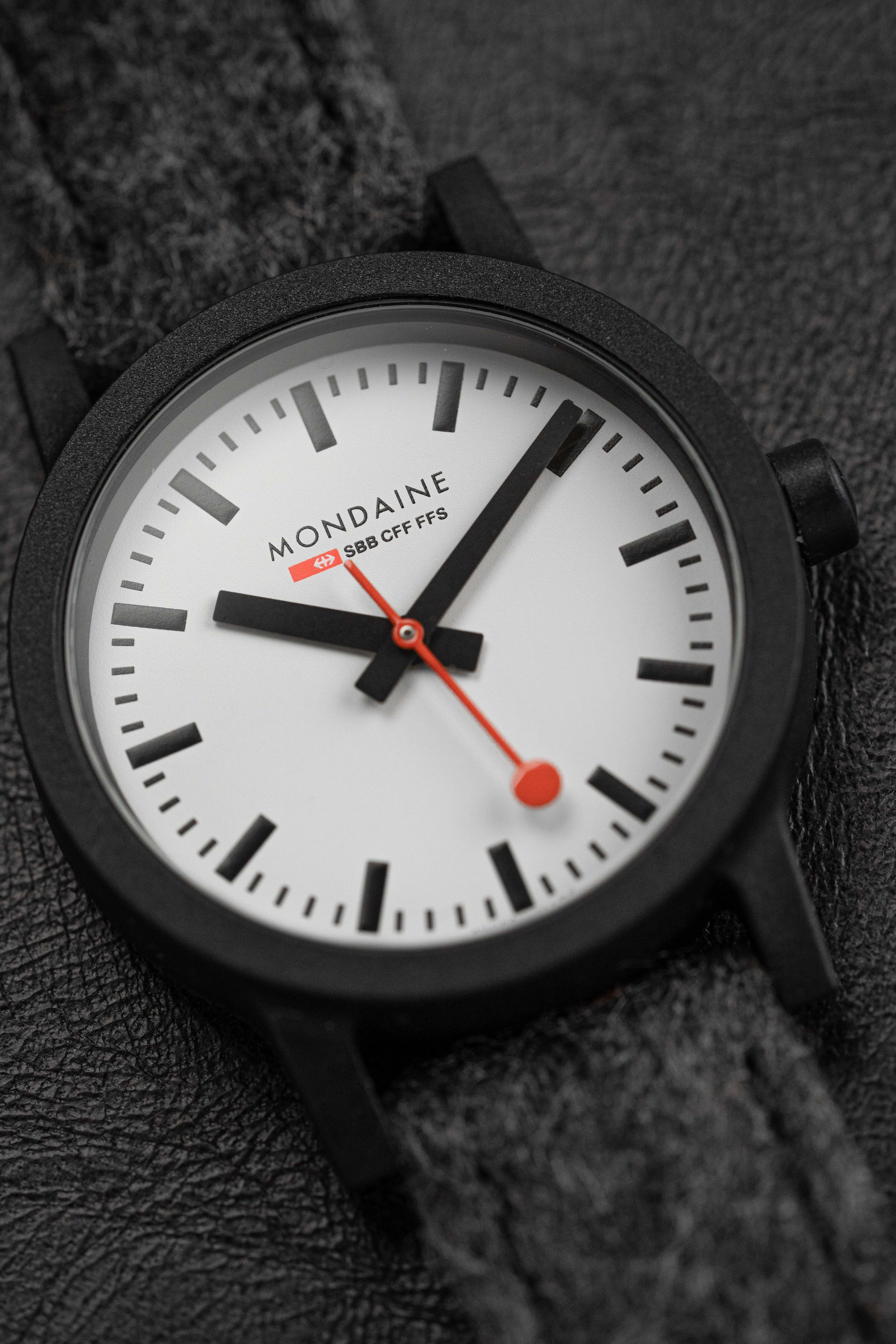 Mondaine Ladies Watch Essence Black Grey - Image 9