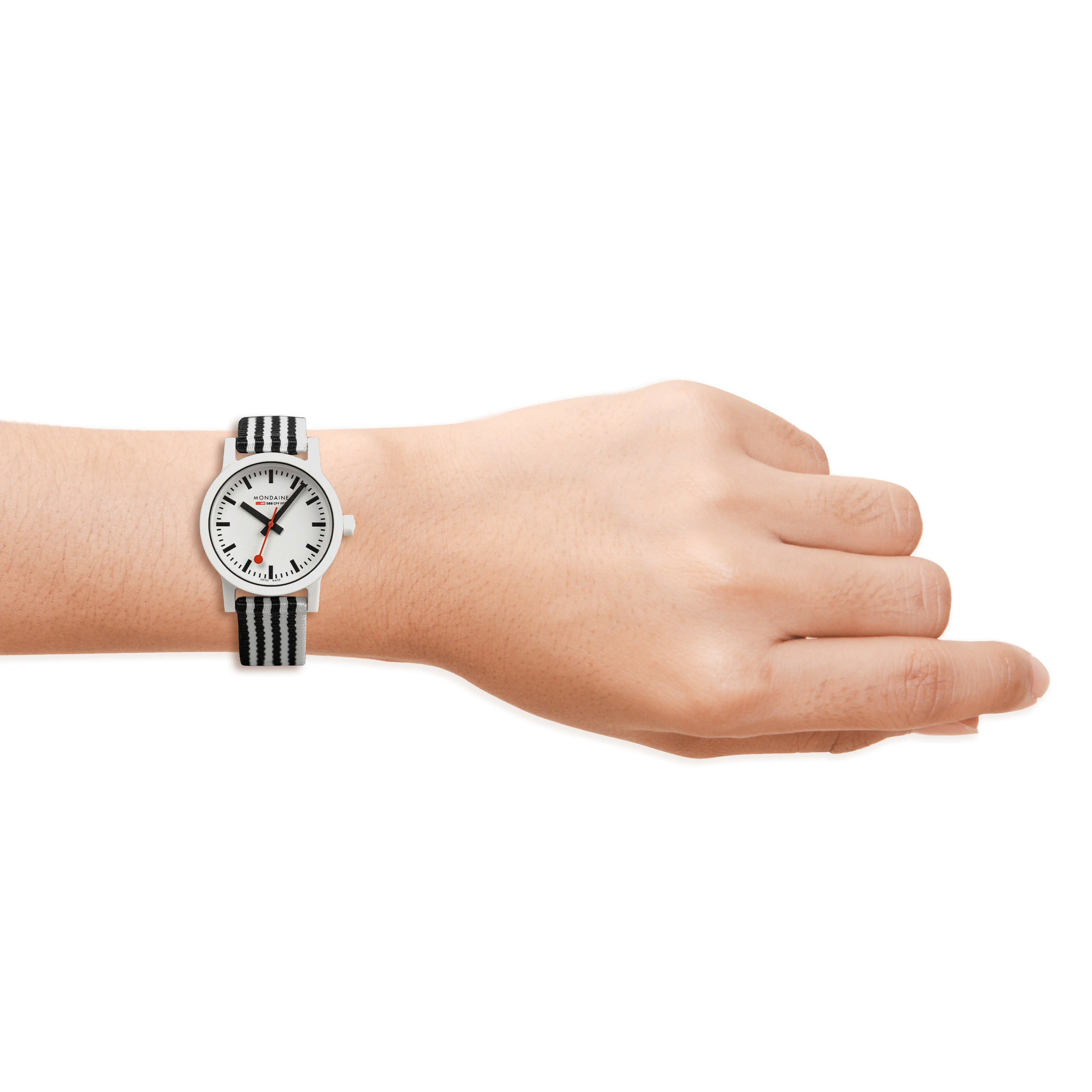 Mondaine Ladies Watch Essence Black White - Image 2
